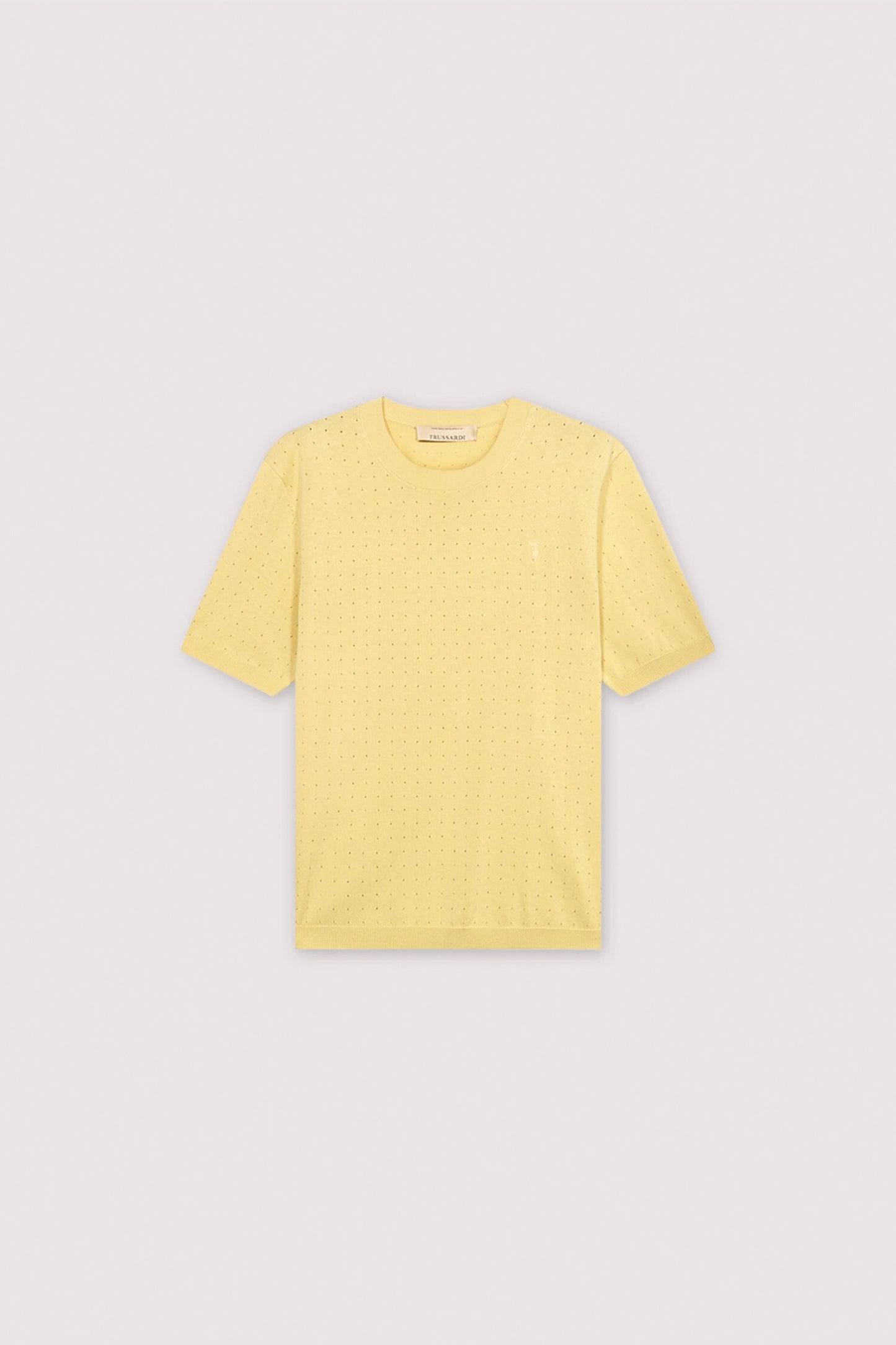 Maglia a maniche corte effetto punzonato in cotone 5|f25e302ccf10f88bcfc6fefc4dfee9e9bd6d91ed1978603b64b5108fdf500063