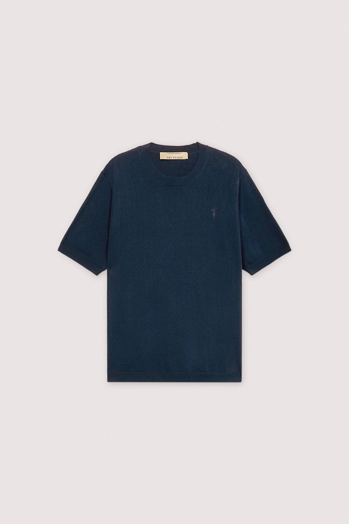 Maglia a maniche corte effetto punzonato in cotone 5|e9d60035cc2236f24e52c849b508e712937591eb46586afc650eeef3990c4410