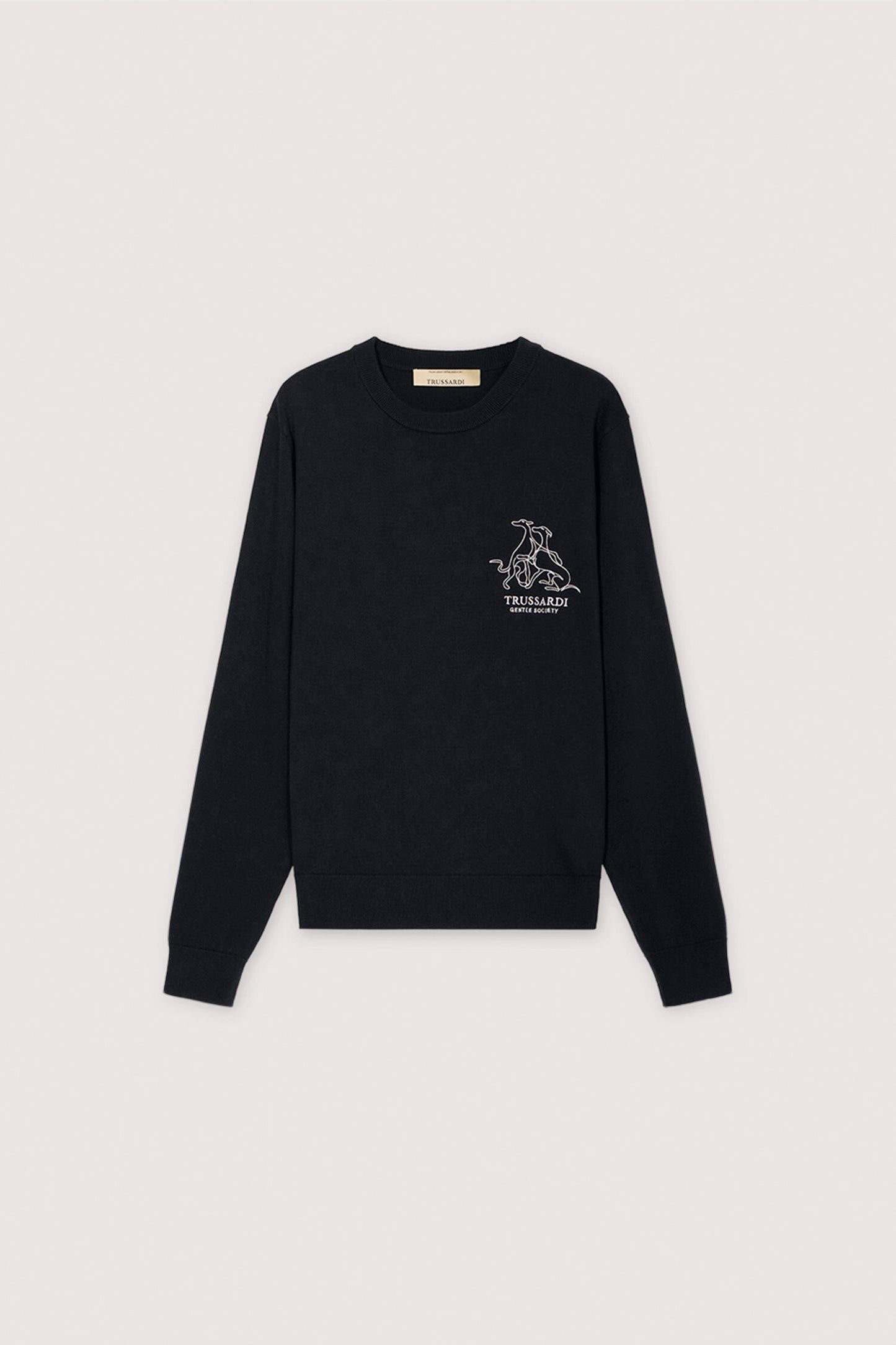 Maglia girocollo con ricamo Gentle Society in cotone 5|2b930bd05c644a3517bb76432dd38b25207b7343d1c49a5fc55b9078222d0c36