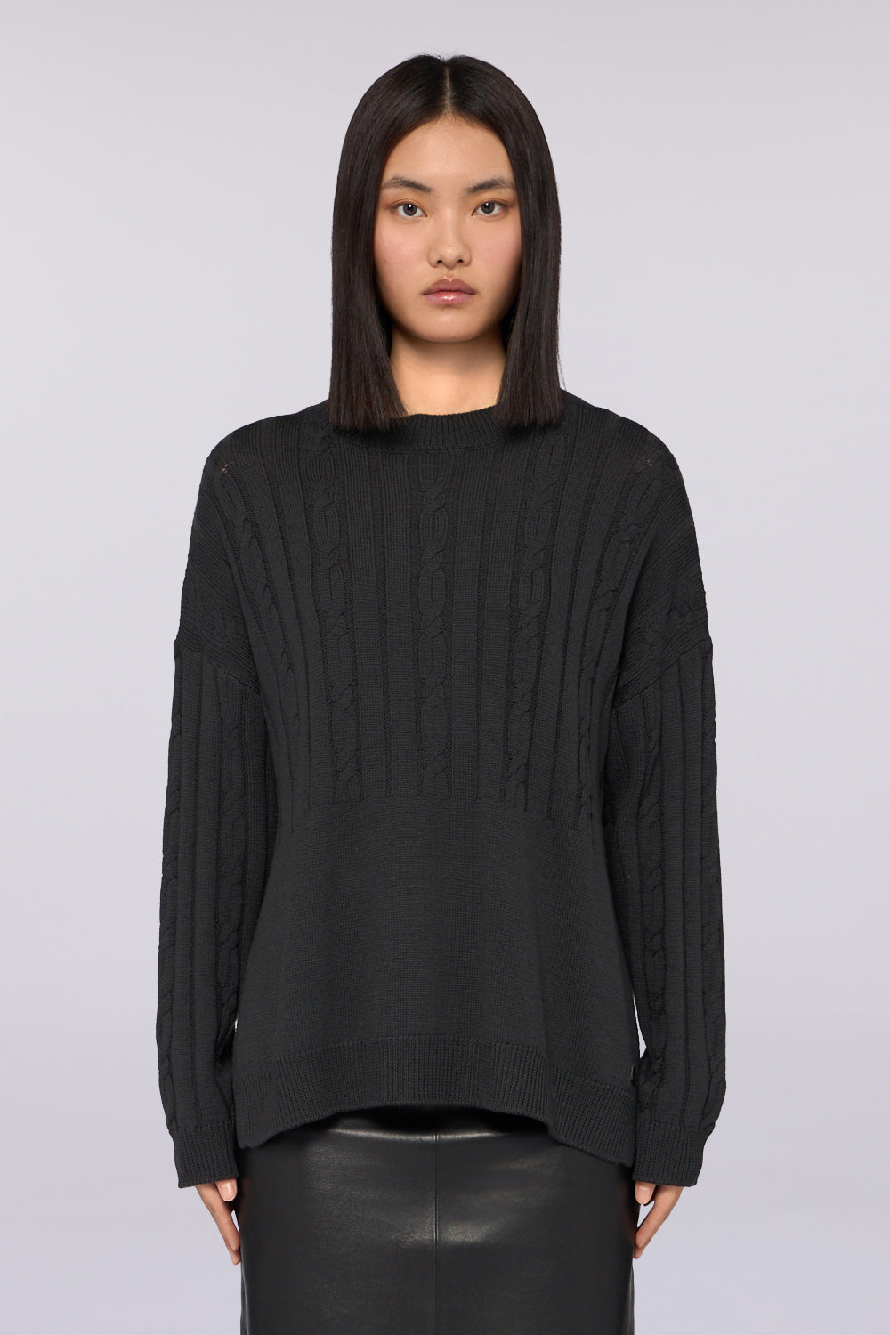 Maglia in lana con mix di punti 1|8f47b3a950f397b5fd7249476a2ee18491347b7c79d245352d49d74719929140