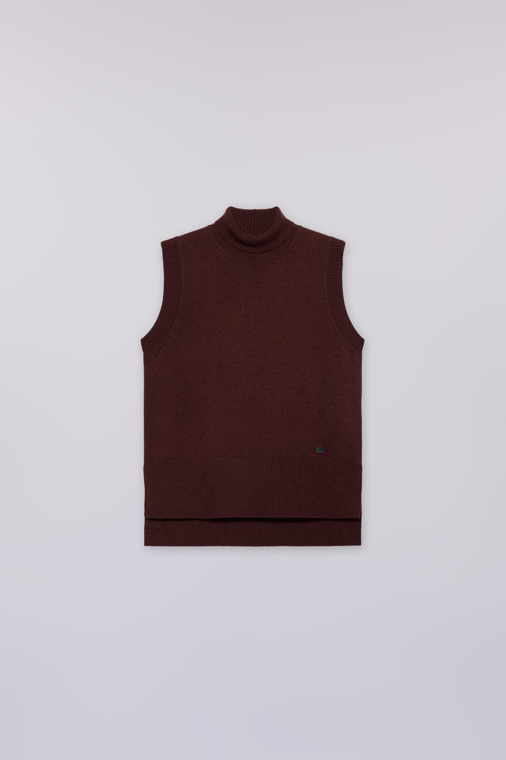 Maglia a collo alto senza maniche in misto lana 5|9ebe527b55314a42b003ceae488a59396cf6653c5c73f18fe9c0e32a1a55010d