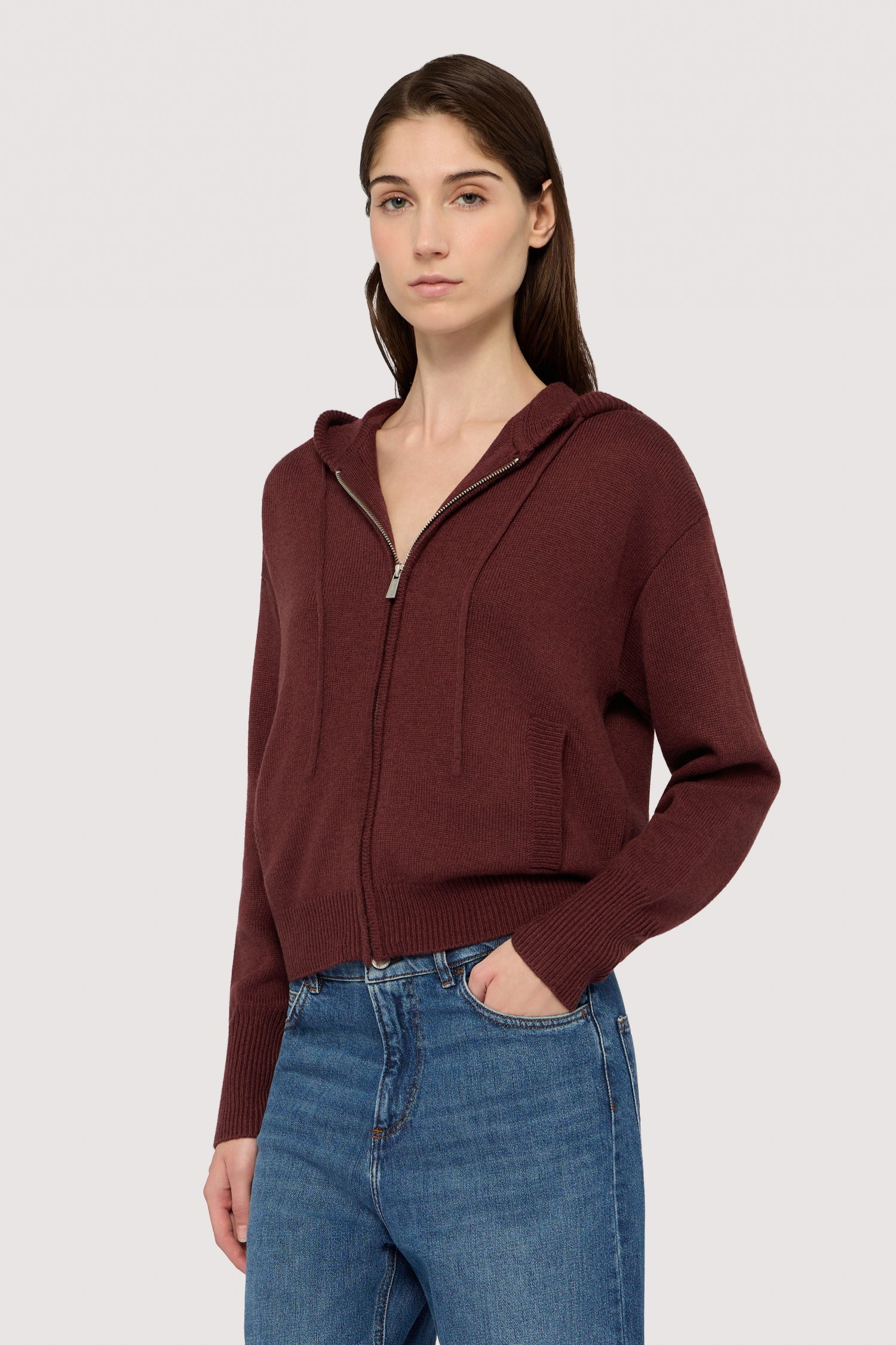 Maglia con cappuccio in misto lana 2|7e812c468b3f3617b125a81378aa20a95c023d764671839db29e67ef03d4d5e1