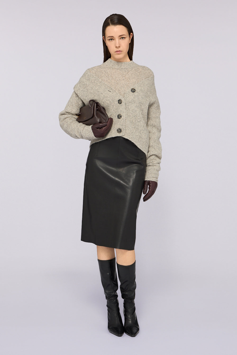 Cardigan in misto mohair super leggero 5|05ad3bedc17cf2cffbe80b8cf478c93677c823e7b806172bbe5ea5e63ec13b67