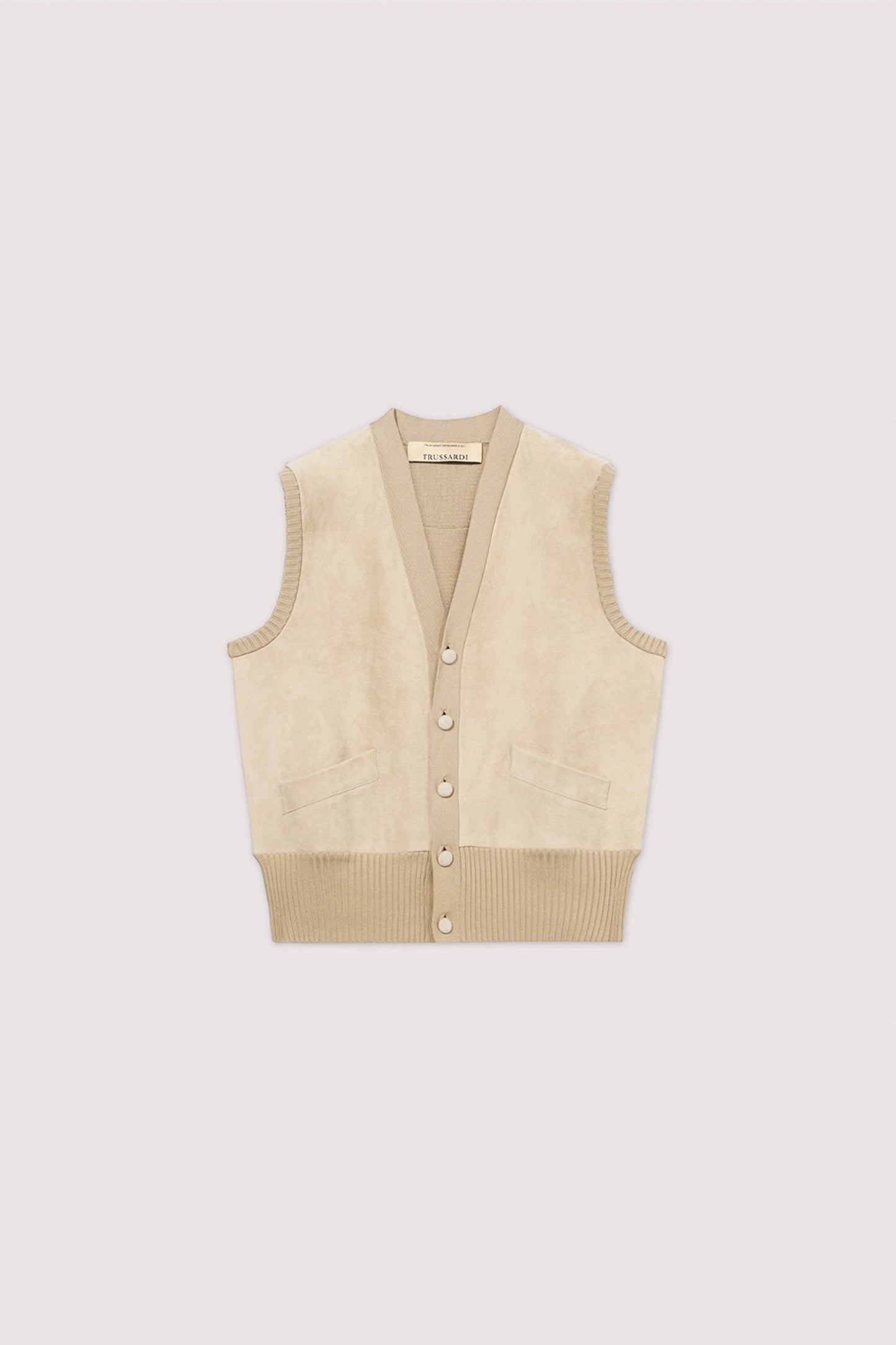 Gilet in suede e maglia di cotone 5|92a16a66673c7c84504bf650164687954ce0d8dddf25c254b6a0688c387e0d67