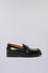 Brushed leather loafers