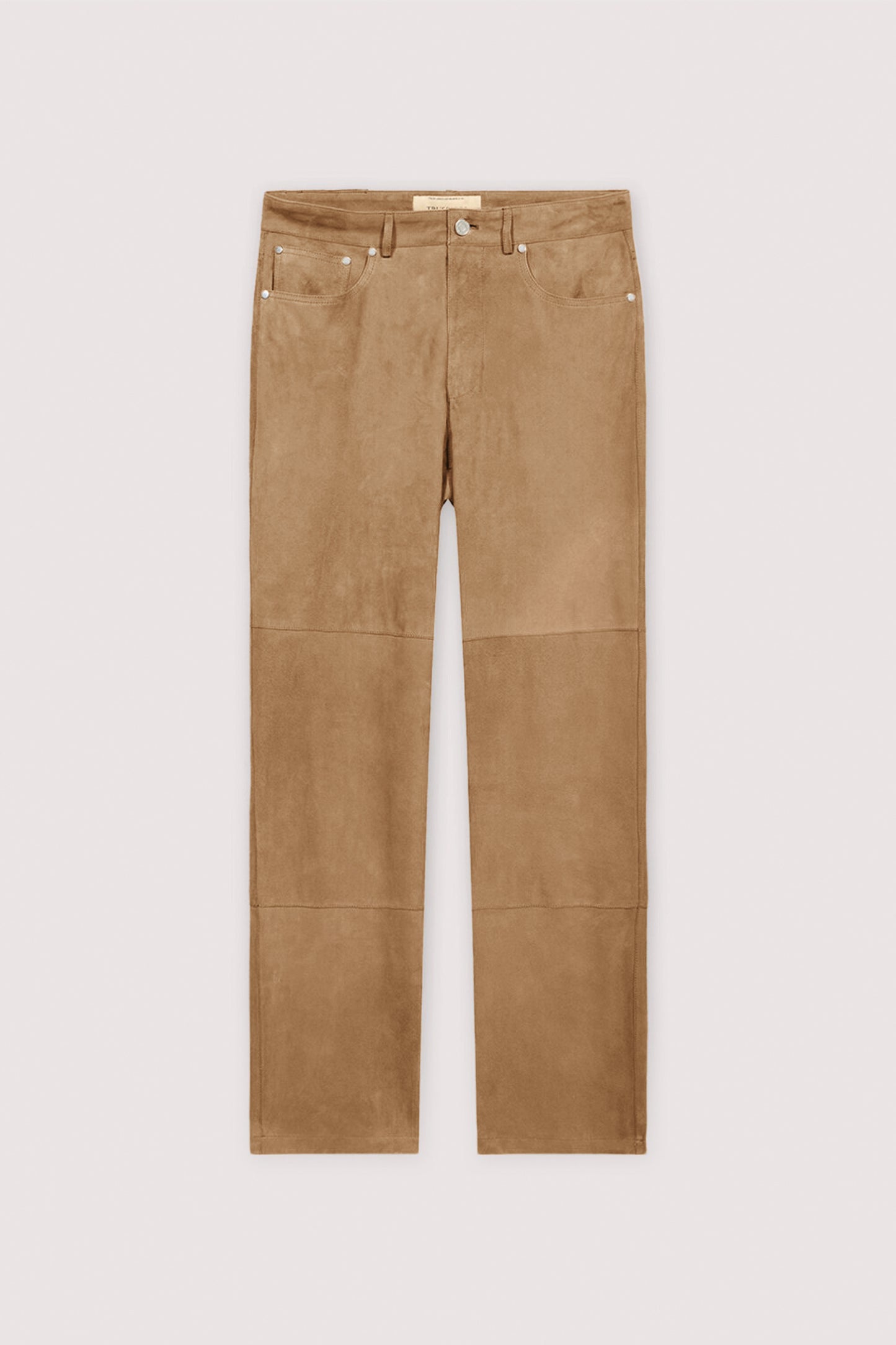 Pantaloni 5 tasche straight fit in suede 6|d34929eaeeed1dcf030893c7b58129ba225fb98a4a444d1e0adb256189b1ee15