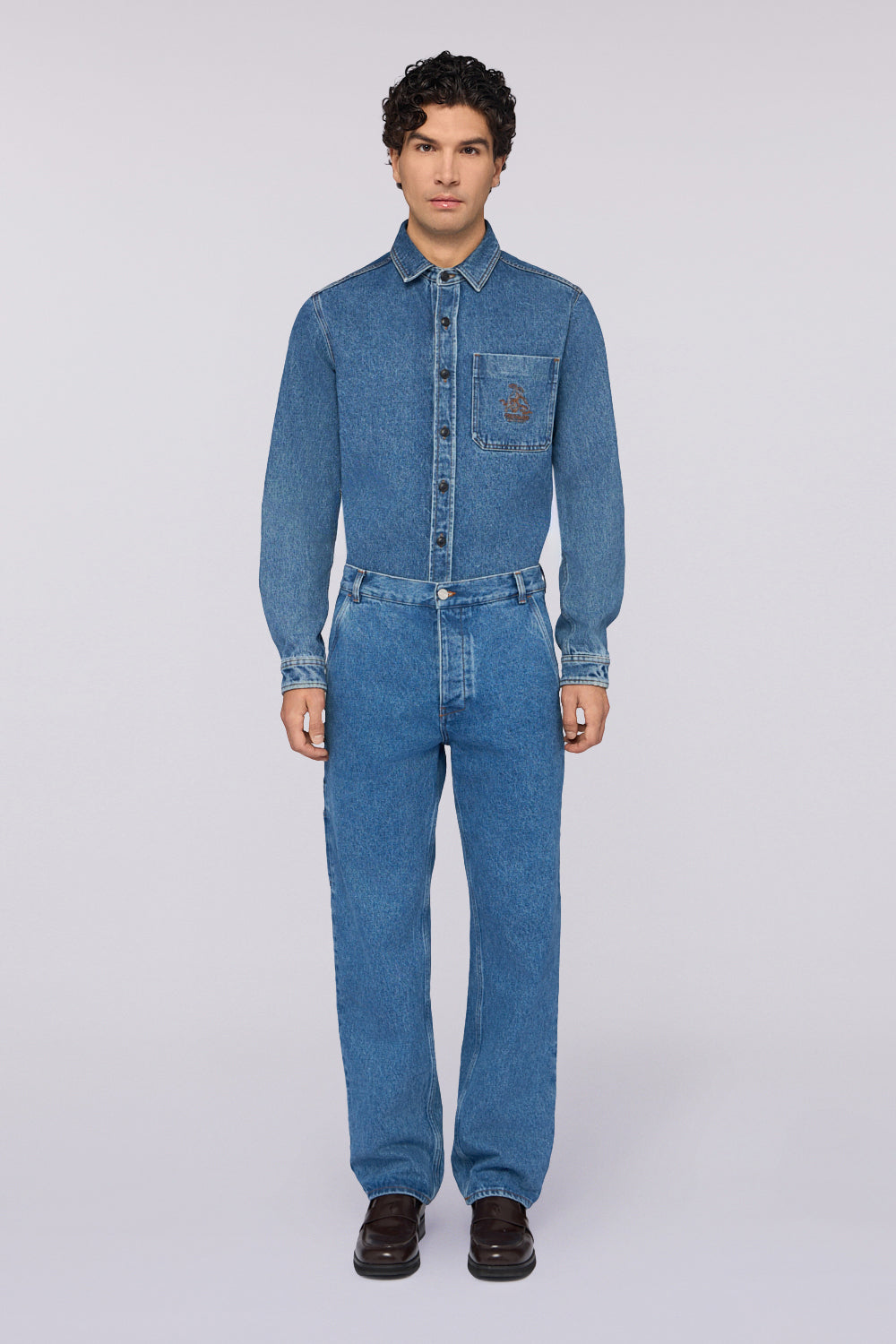 Jeans workwear 391 in denim stone washed 2|93e7f00e4eb52ad4ee61f7c3cabea4679af4c3cf839d5fcd13e4496da9f32ab8