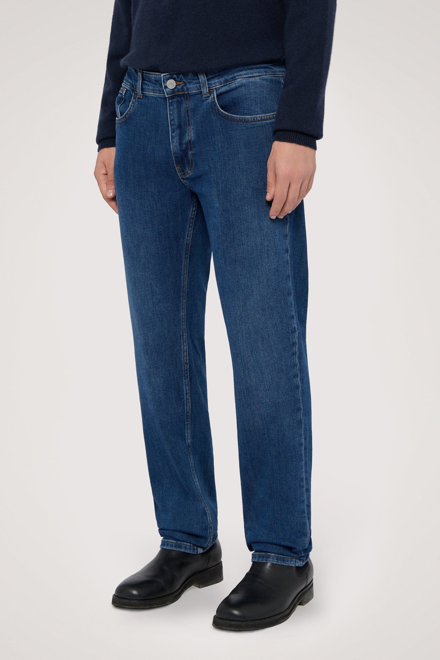 Jeans Regular 380 ICON in denim stone washed - Main Image