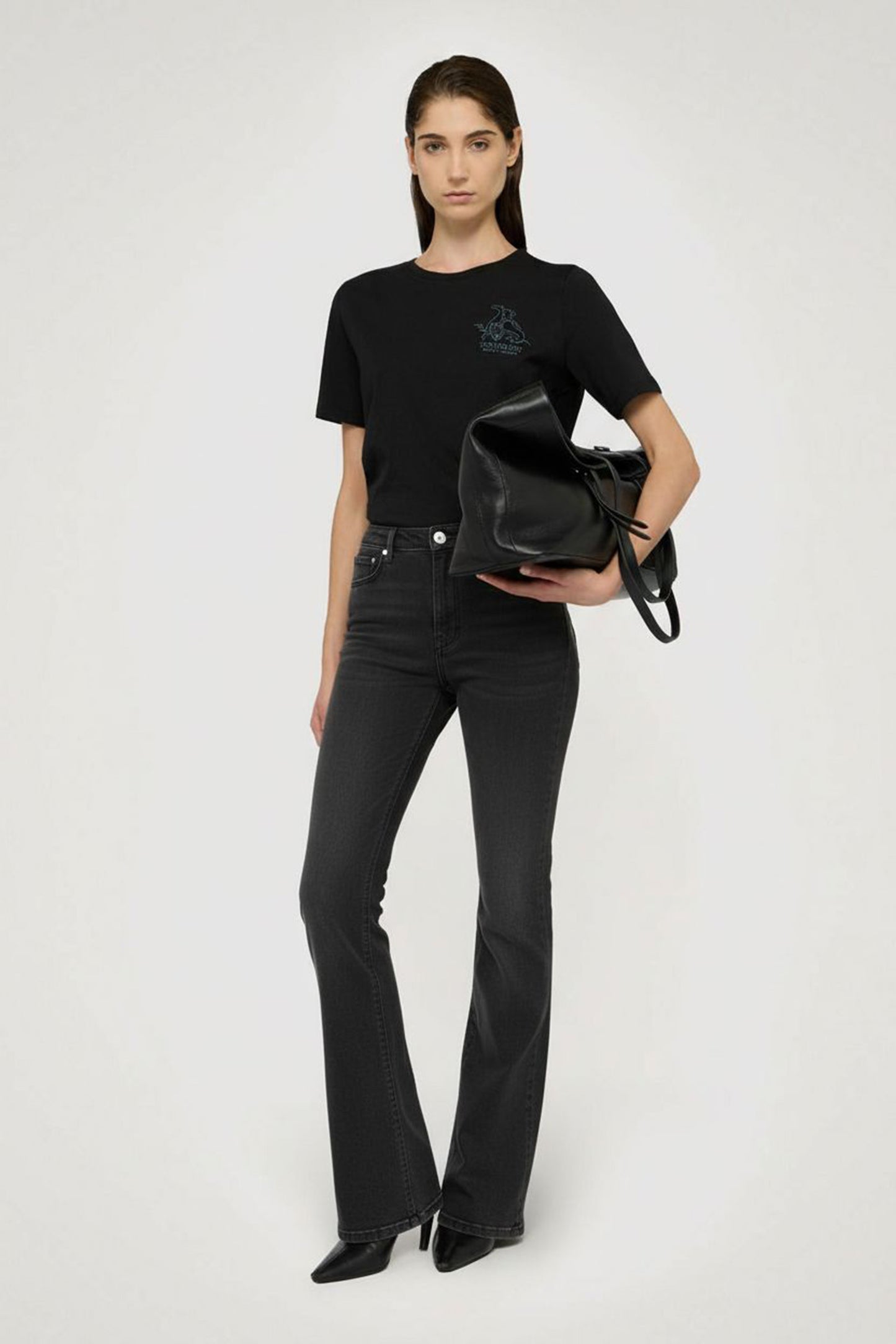 Slim-fit 130 jeans in stonewashed denim