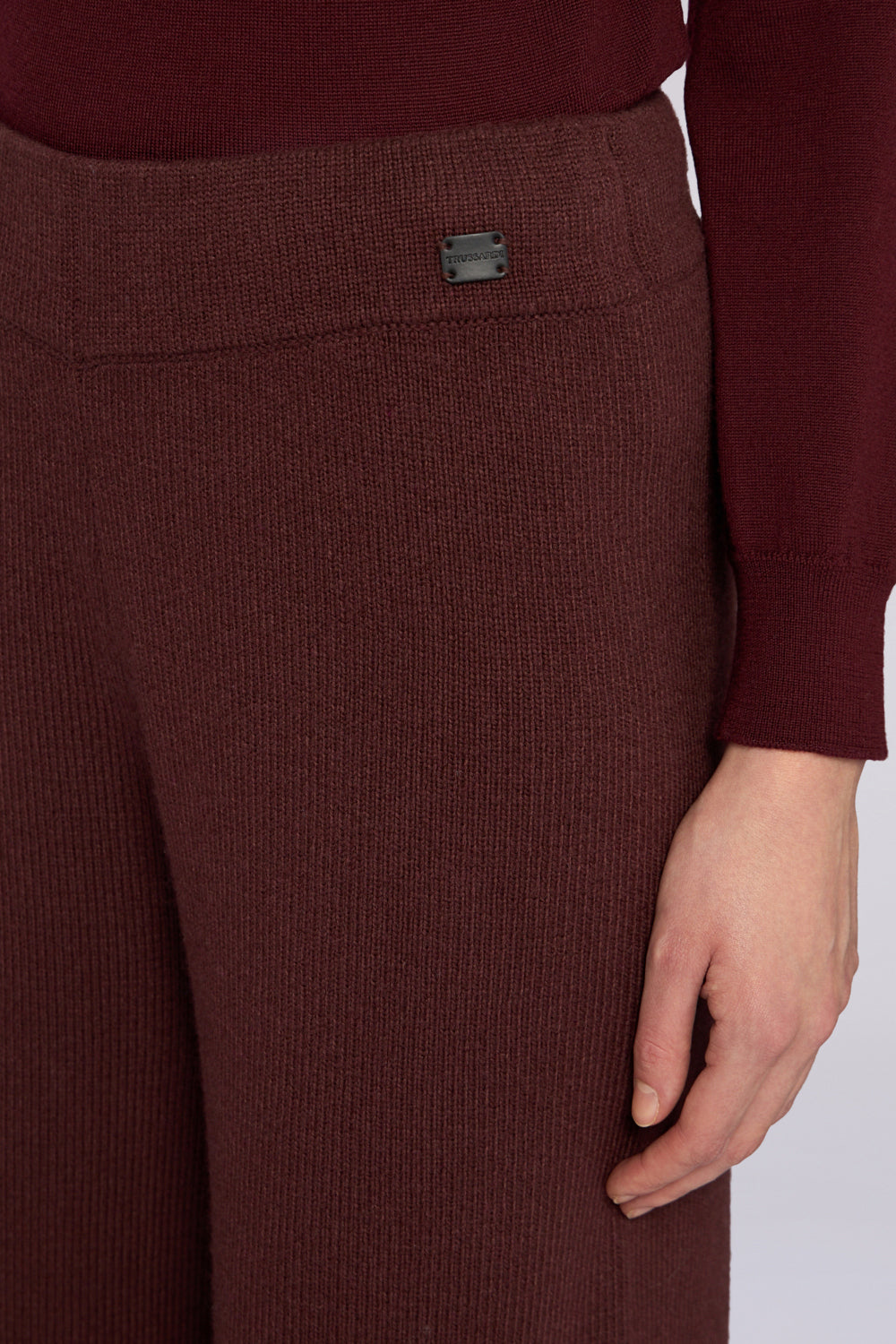 Pantalone palazzo in misto lana 3|9631c8aacb9d3879b104d269f2104fffa8ea726a873150dd6980297c8bb9b2a2