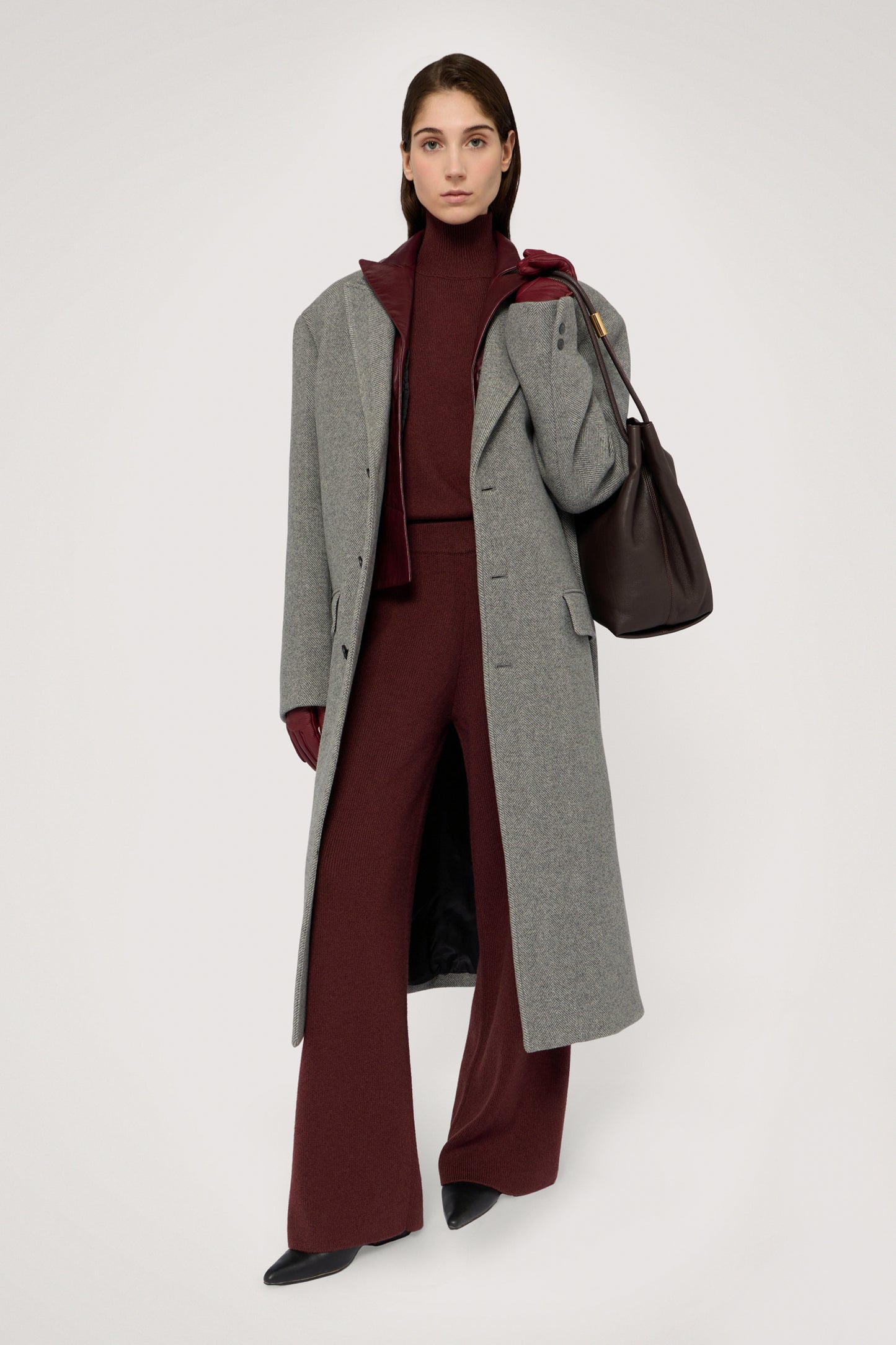 Pantalone palazzo in misto lana 5|644f291c70bbaf8a8f19199979746d11e60527c3417571d9c13cf27e1866a6ce