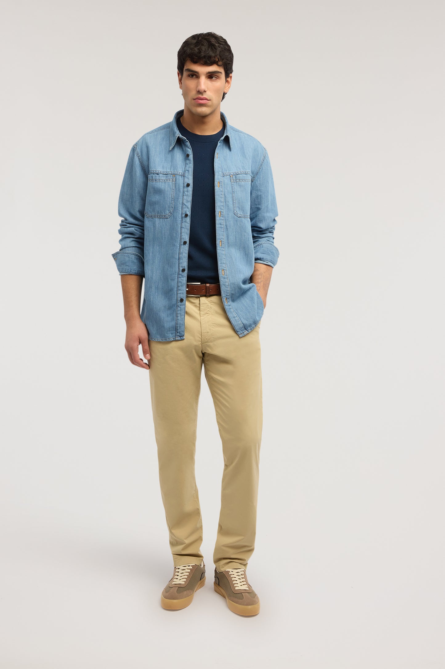 Chino Aviator 301 slim fit in popeline 5|0fdaee608ccde5210f60e673de2bf314697fe5edf9ab1ef6dec17e9a7ac1c25c