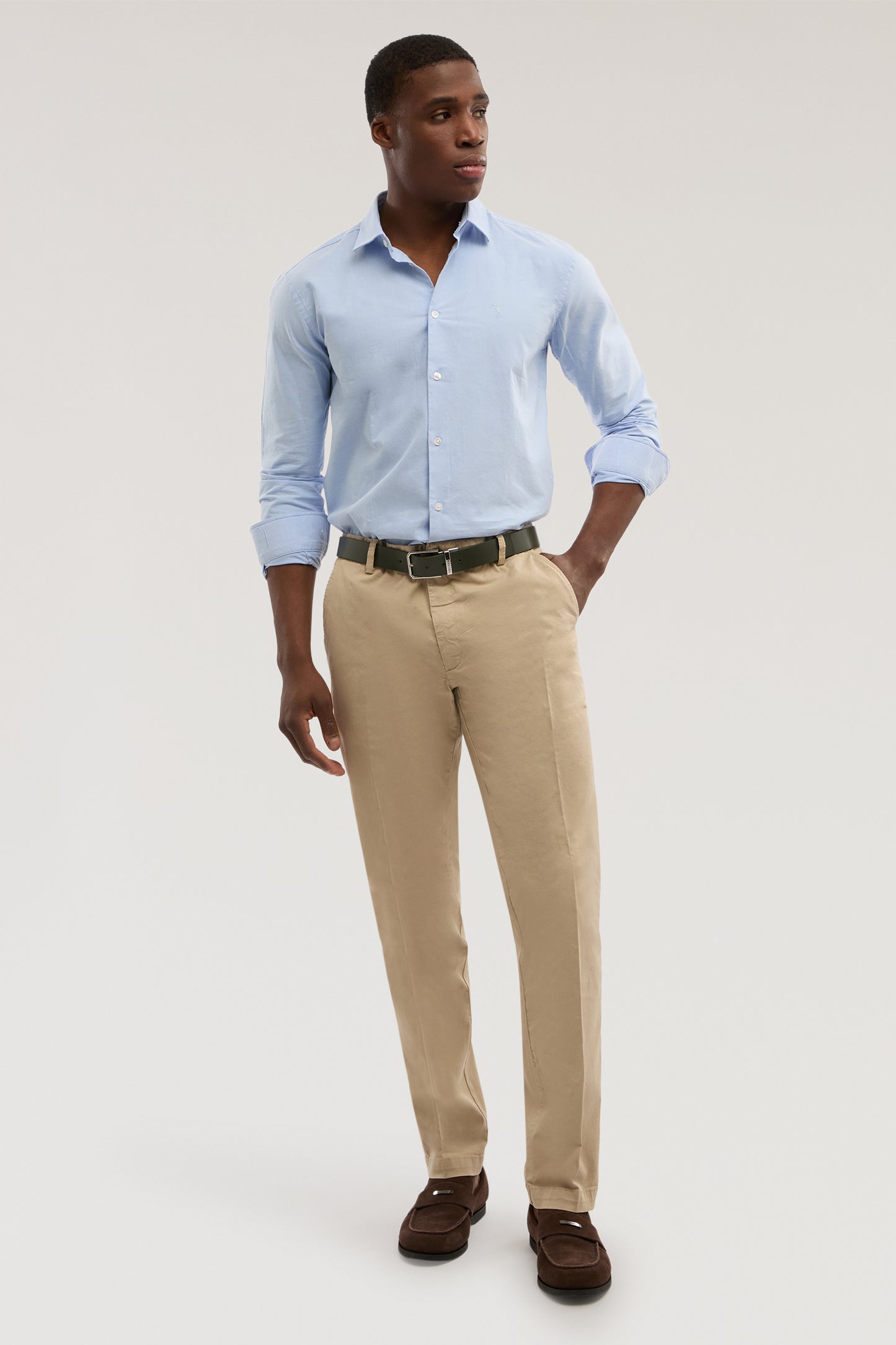 Chino Aviator 301 slim fit in gabardina 5|527ac6c58d420b9078384d49ebaabca6c86d034b1b08c5c54f1b32ba5cd43406