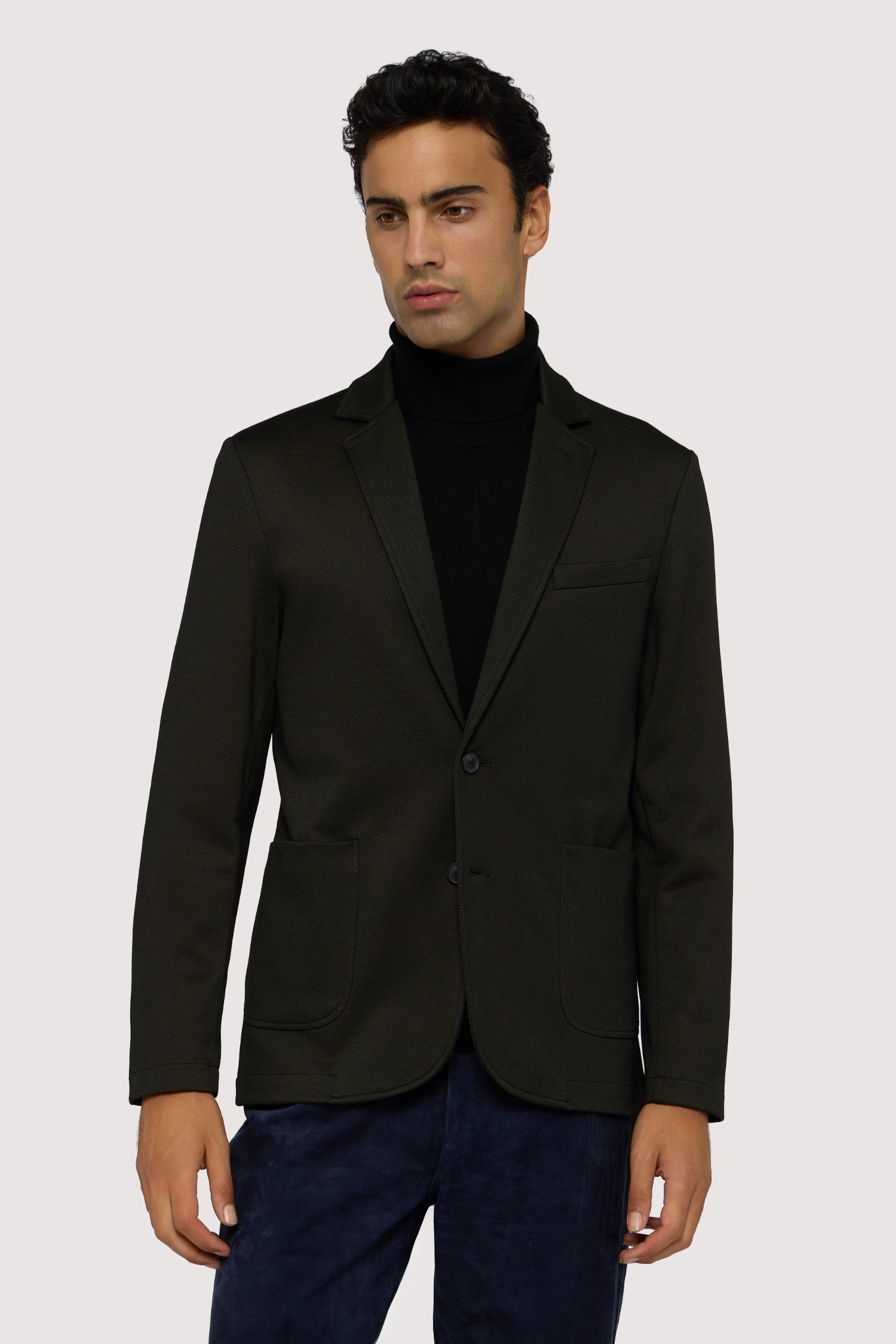 Blazer slim fit in jersey 1|7d71ff381fc4cab6498009bce2f6f8f9bc59c49c0591bcb65917c5d2e3bca962