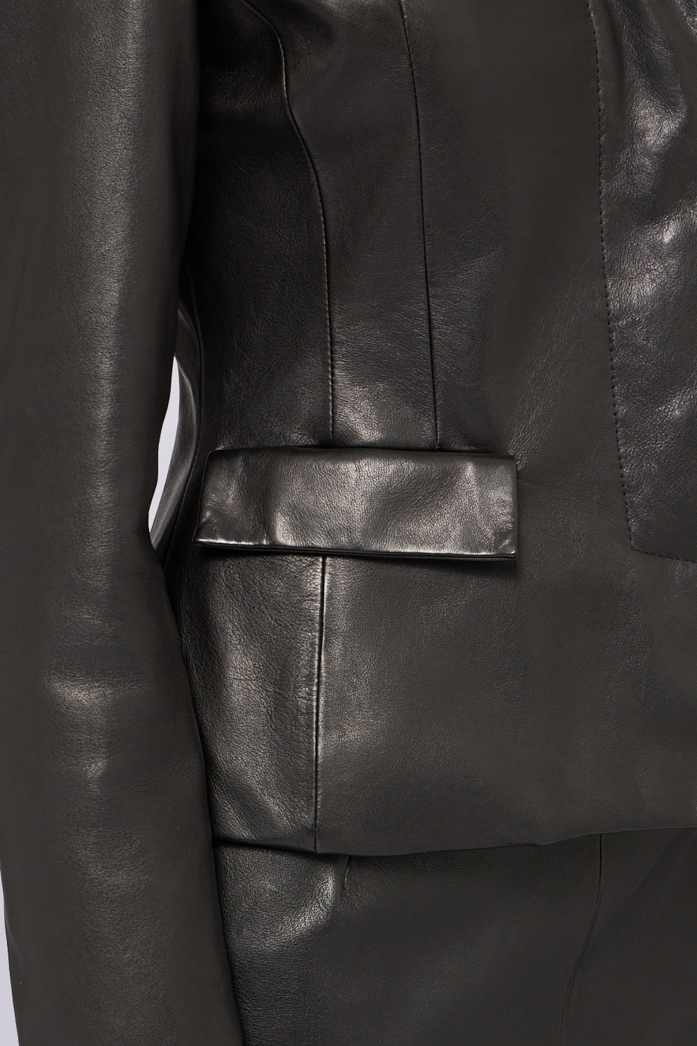Blazer in pelle con fodera Gentle Society 4|d8b889c82384bc1e0476f44f50afef7d353da919e4722447c6913e57456e784d