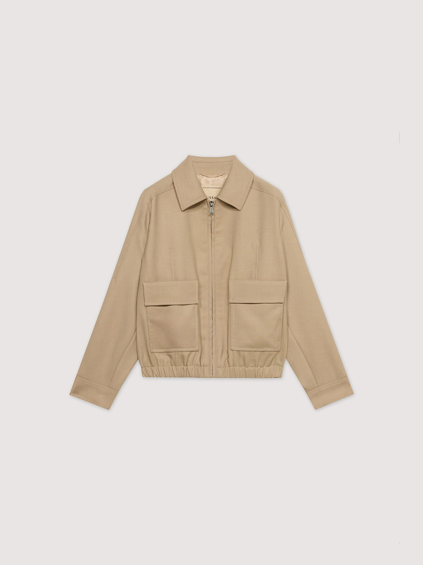 Bomber jacket in cool wool