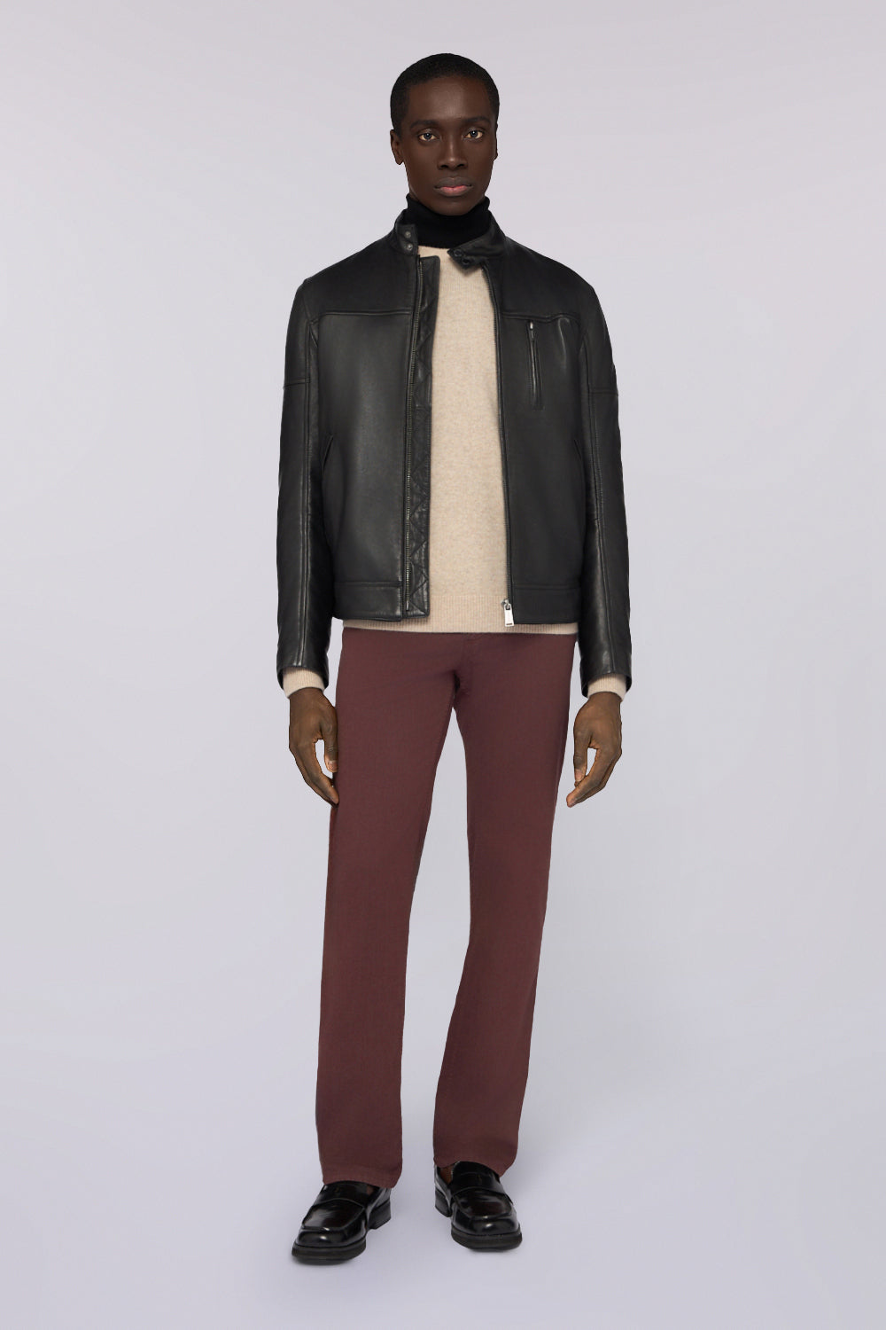 Giubbotto biker in pelle imbottito 4|c1d194d2ae9008ce3740091ccfe30c34b875f754e0865864a3e05b62b4c66eb8