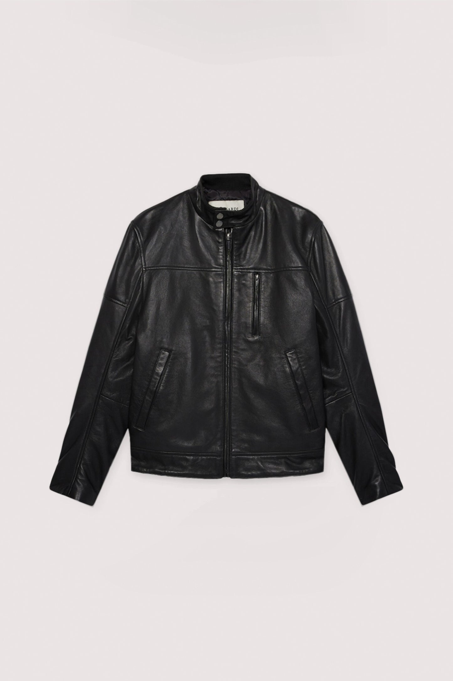 Giubbotto biker imbottito in pelle 3|d933ca531e9b6d9dde89cd9e47d06bfcedfed470cce6efdb02b00814ff2102dd