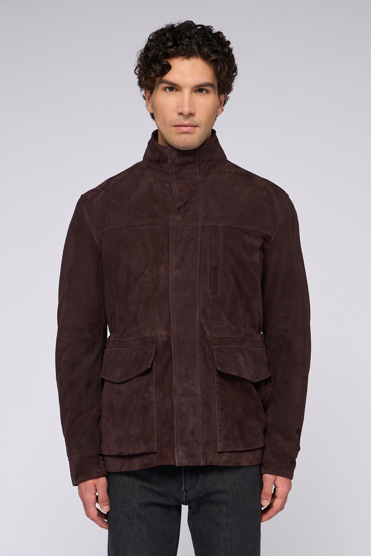 Field jacket in suede 1|1abd794f34673f9fc510e192af54ecdd00418e4db3998d4c8a00dc302b8735e4