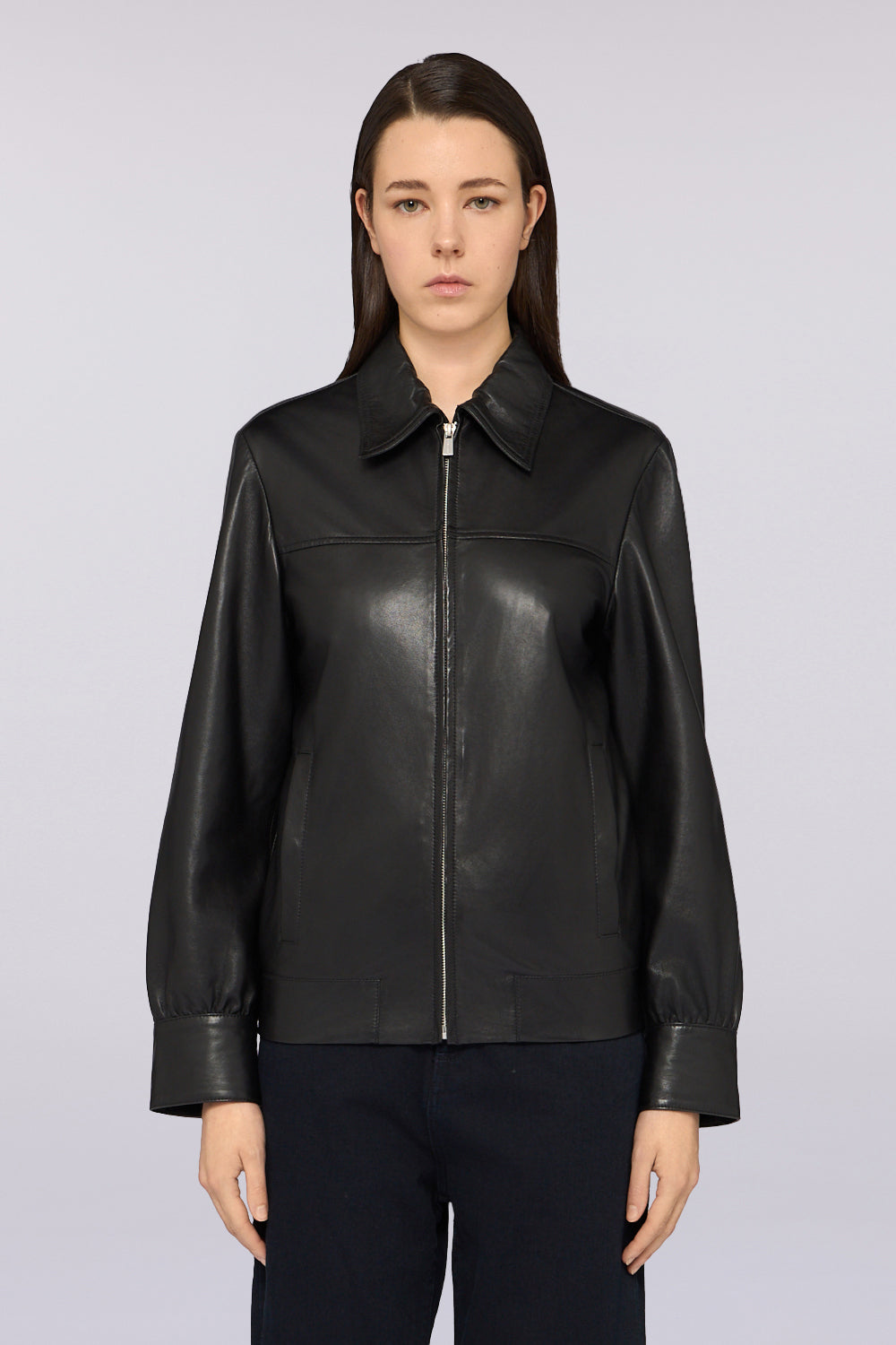 Blouson in pelle 1|5d2e256a19191725600abe88b119f42218ec0c5d3374563099879132caebd988