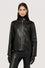Leather biker jacket