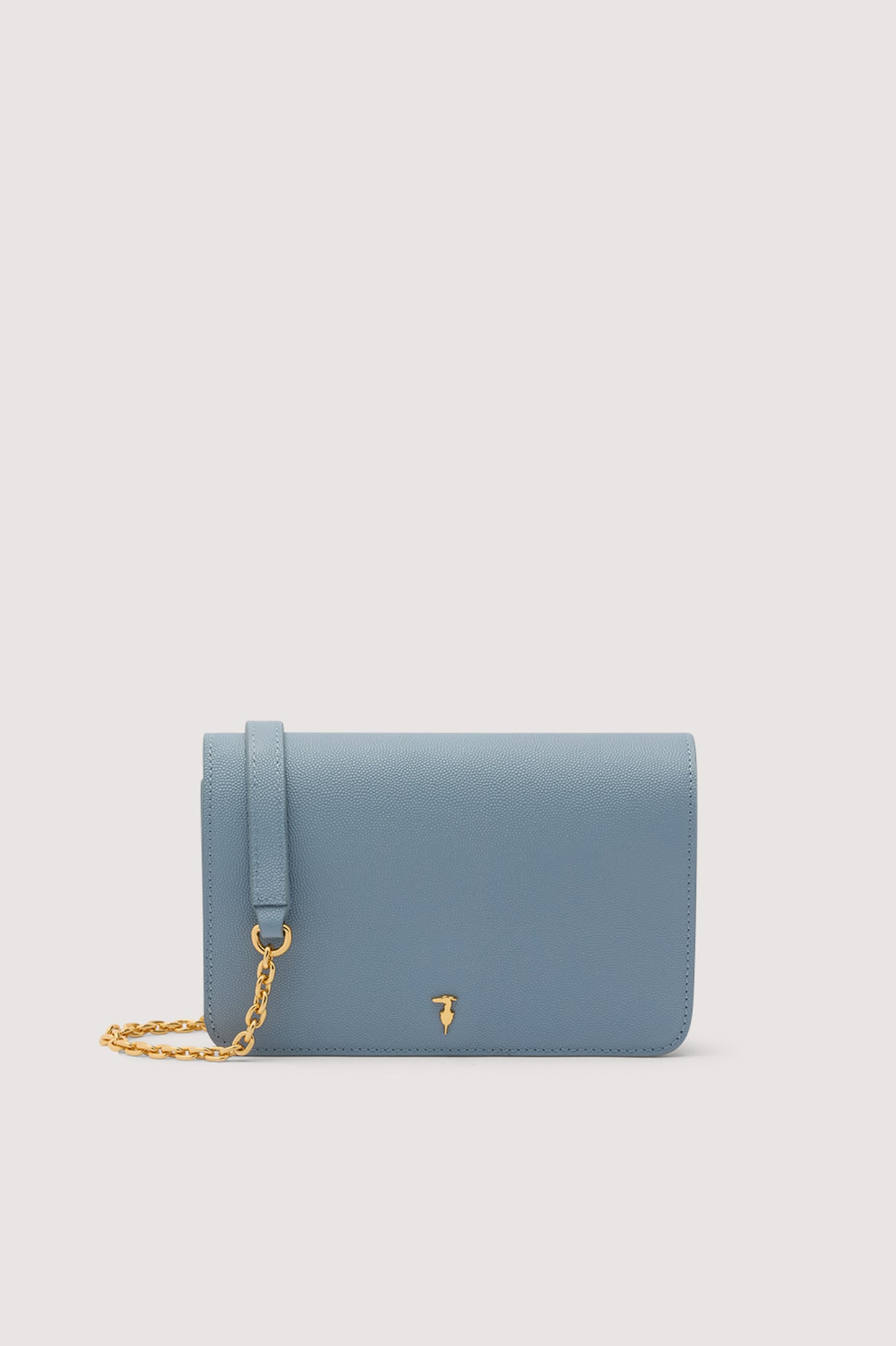 Cameo shoulder bag with leather flap