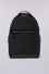 Travel backpack in nylon and leather