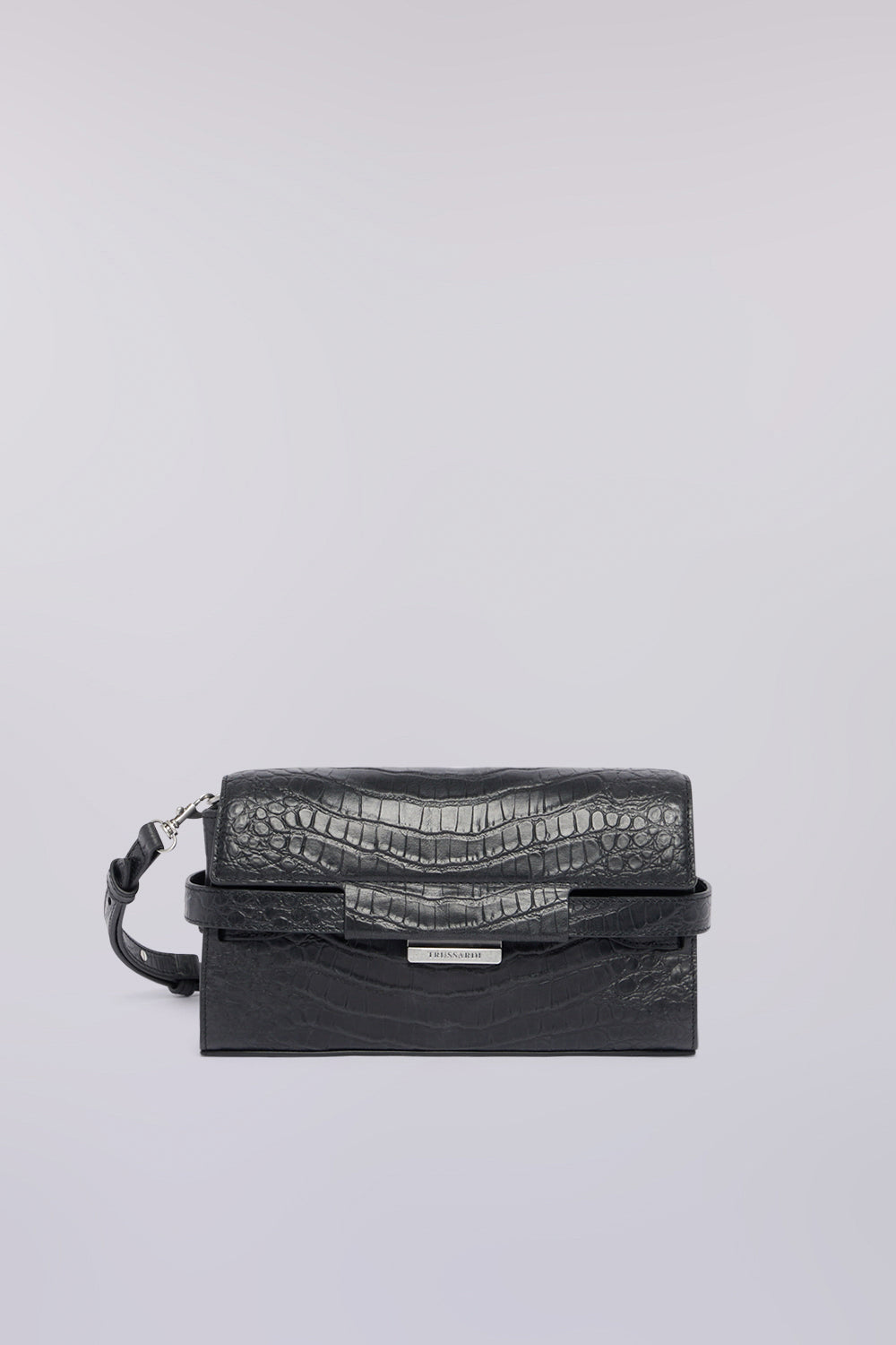 Bolso bandolera Attimo en piel con estampado de cocodrilo