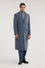 Cappotto spigato in misto lana