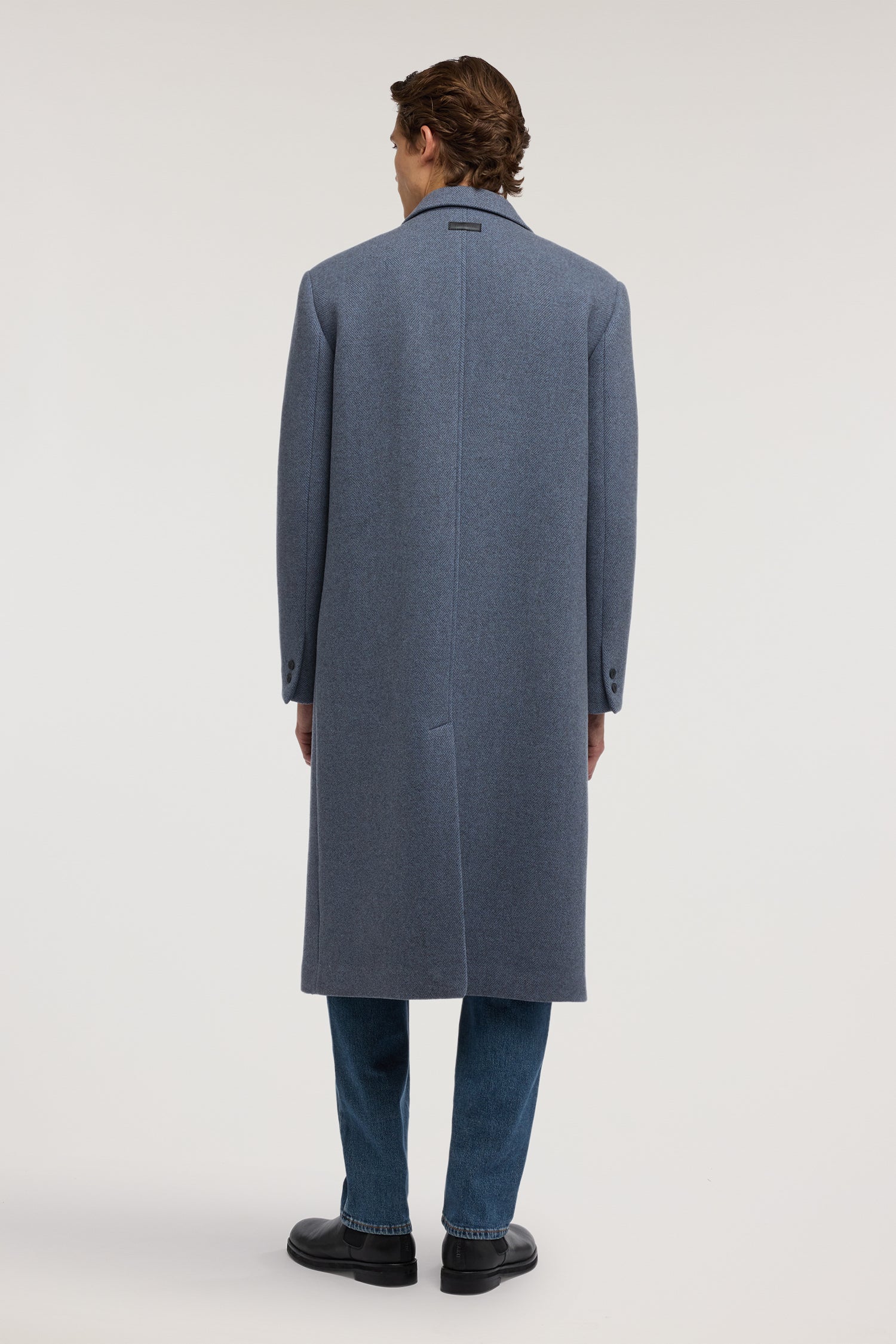 Cappotto spigato in misto lana 1|568640bbc4c75549ef3d885539cc4f7ca64c5b0173d4dc02d4a8ad309583041e