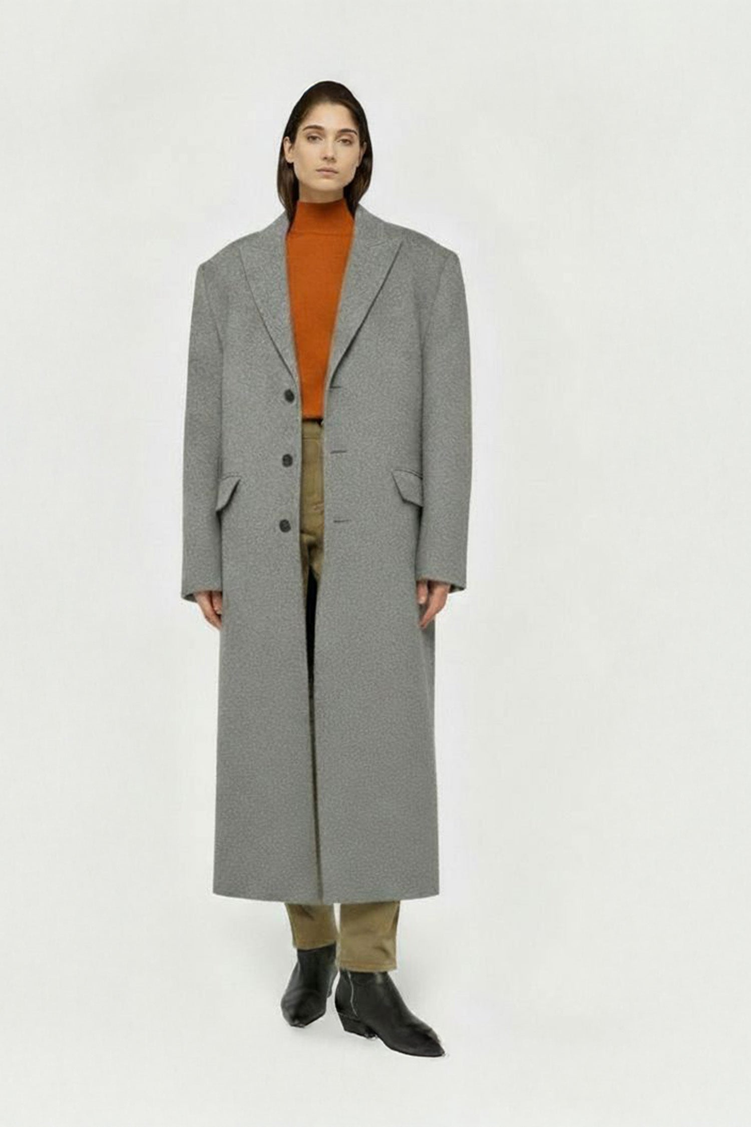 Cappotto spigato in misto lana 5|26bfc5a3a80ad0c6488800495933ffc3df826f706aa11dcfae1273440b47c2fa