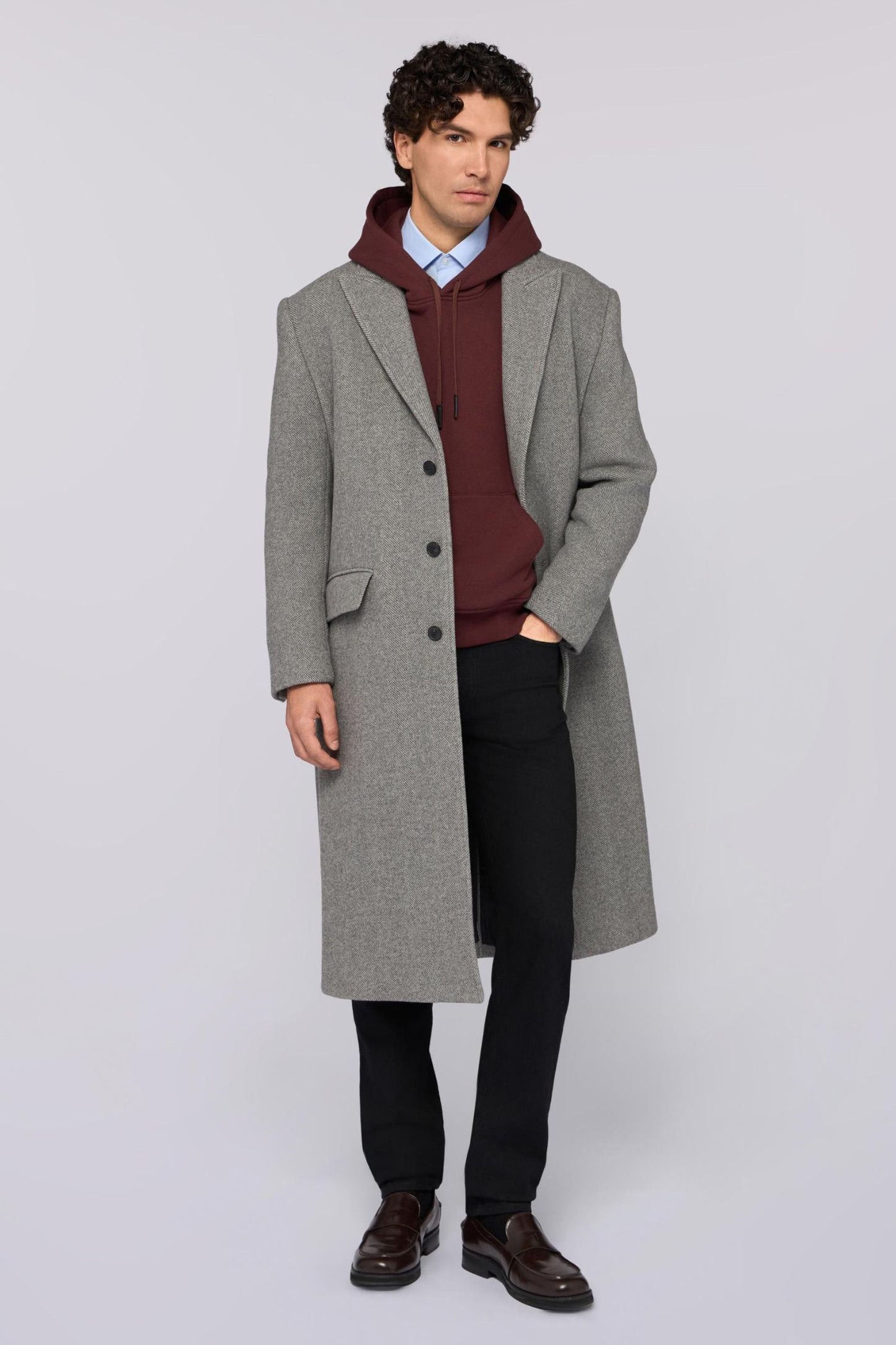 Cappotto spigato in misto lana 4|26bfc5a3a80ad0c6488800495933ffc3df826f706aa11dcfae1273440b47c2fa