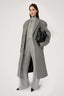 Herringbone wool-blend coat