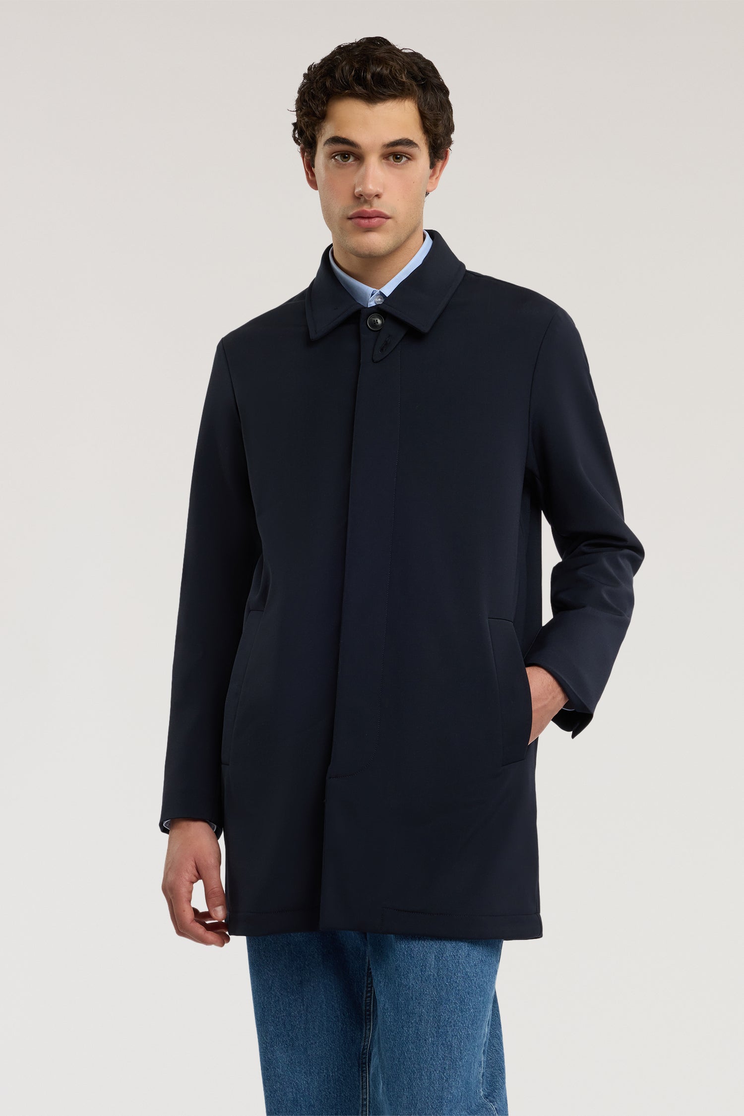Car coat in lightweight wool fabric – Trussardi