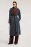 Cappotto in panno double con cintura 1