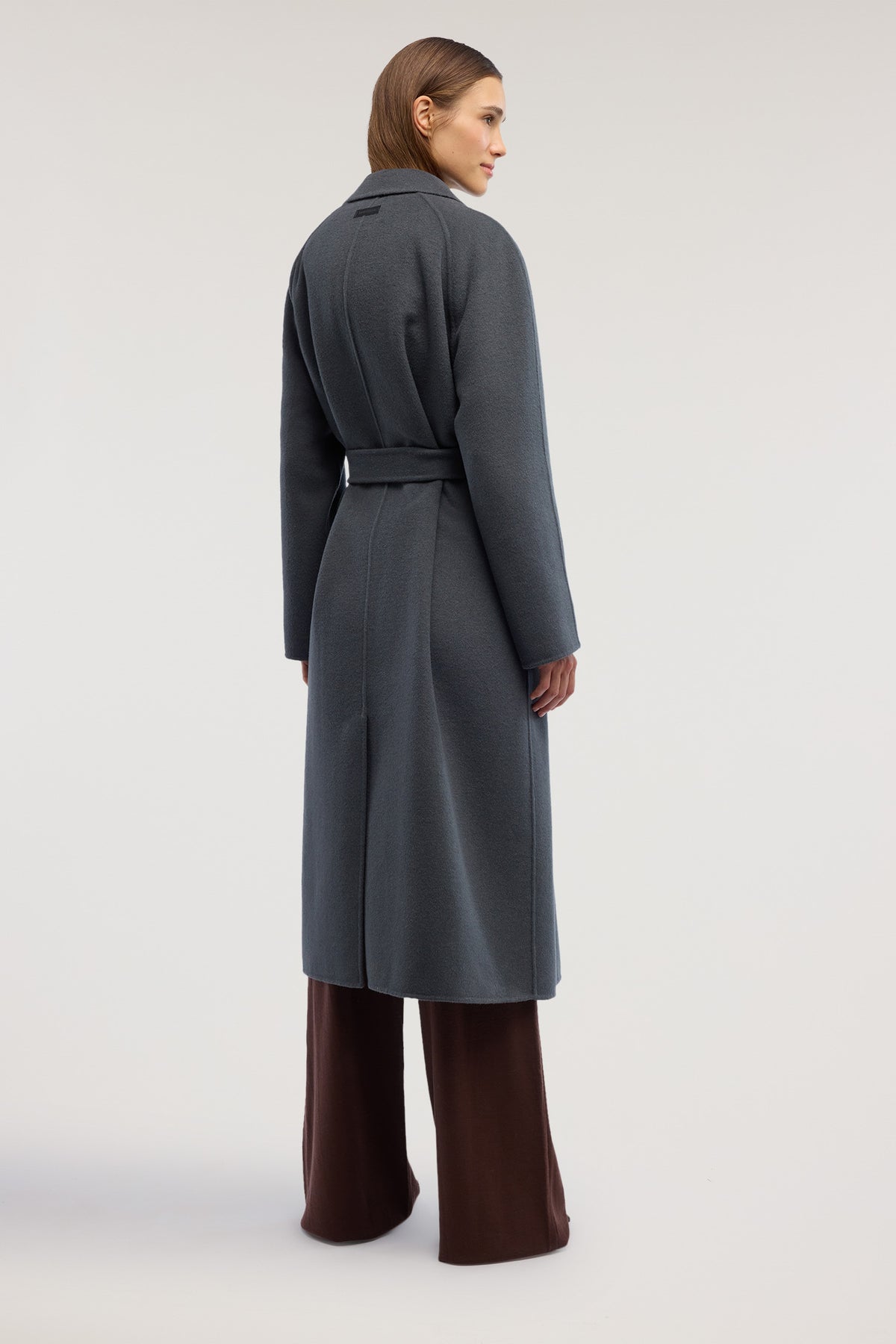 Cappotto in panno double con cintura 3|416c402832df79e4c689e455b046678faca579625e0f3aec768584490199a7fc
