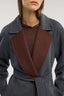 Cappotto in panno double con cintura 4