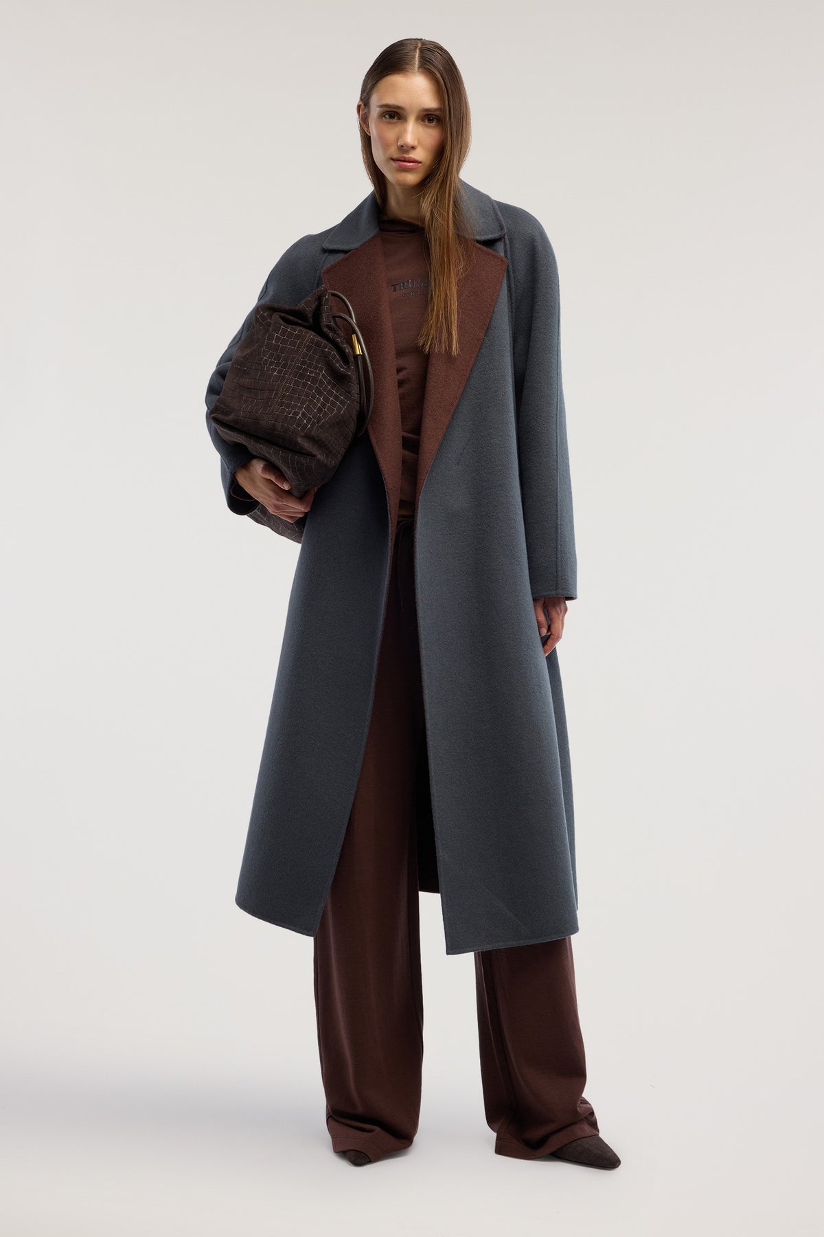 Cappotto in panno double con cintura 2|53c08b019c0552239e57ce260c6bf7d6a223bb208fc25350f58579e06c4d756a