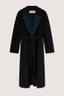 Cappotto in panno double con cintura 5