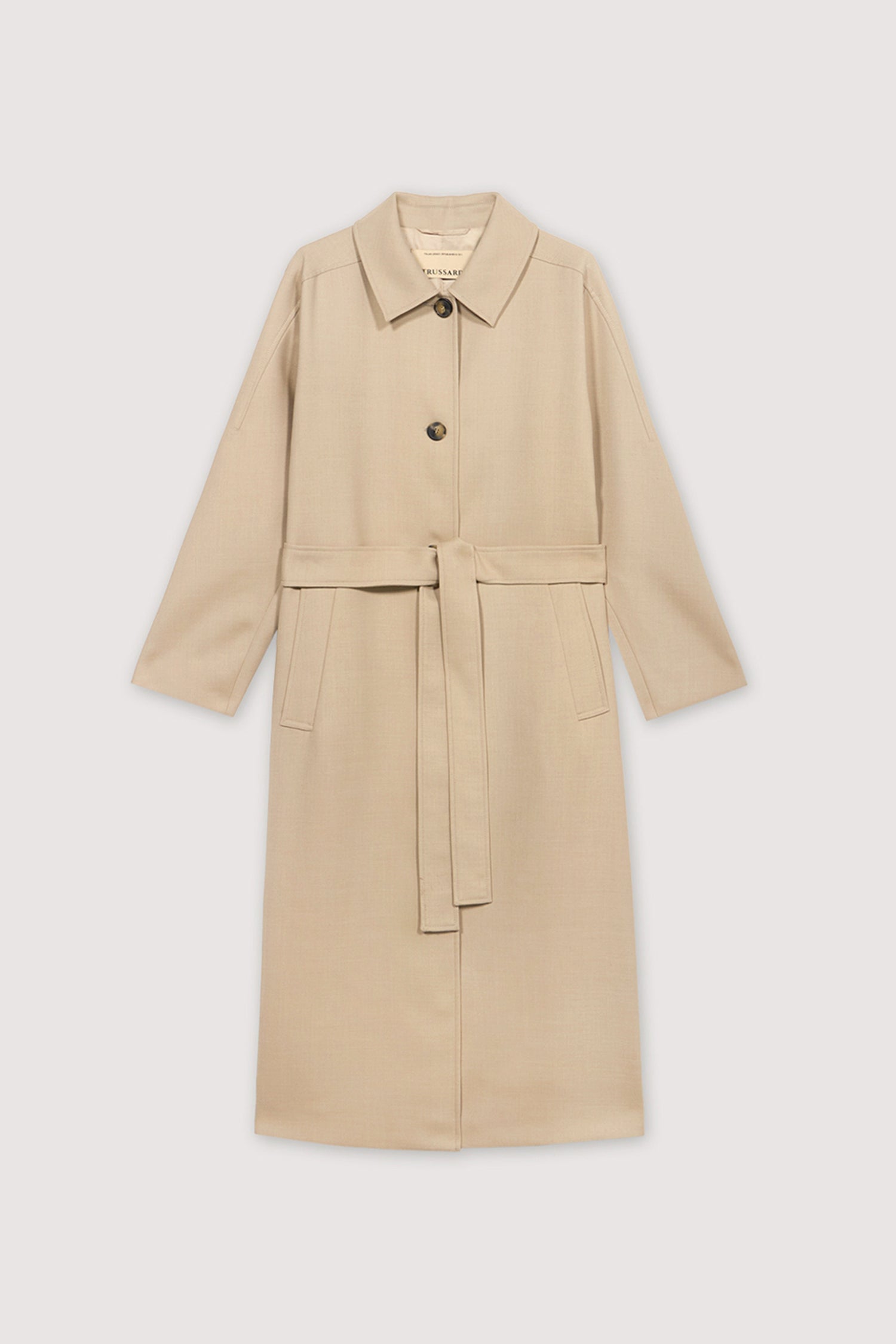 Trench in lana leggera 5|e7aa277209faf28e66eec89cd4388449d30f250f4e46739041855df376182675