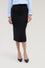 Midi skirt with pockets in lightweight fabric