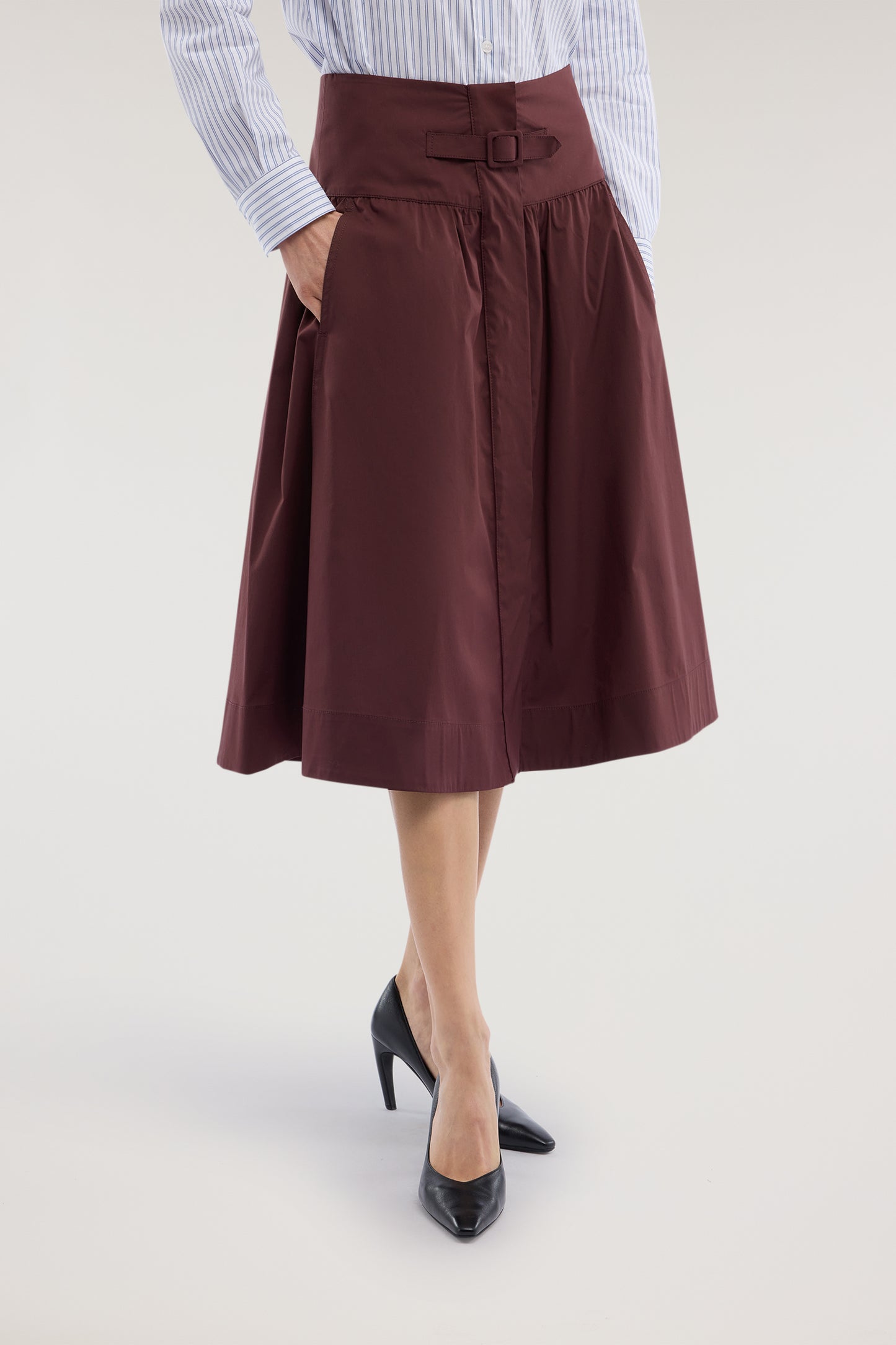 Gonna linea ad A in cotone leggero 1|99e3b19e97d020e1da96b7684c99510a5c6db0abb27a27eb03802057fad19d92