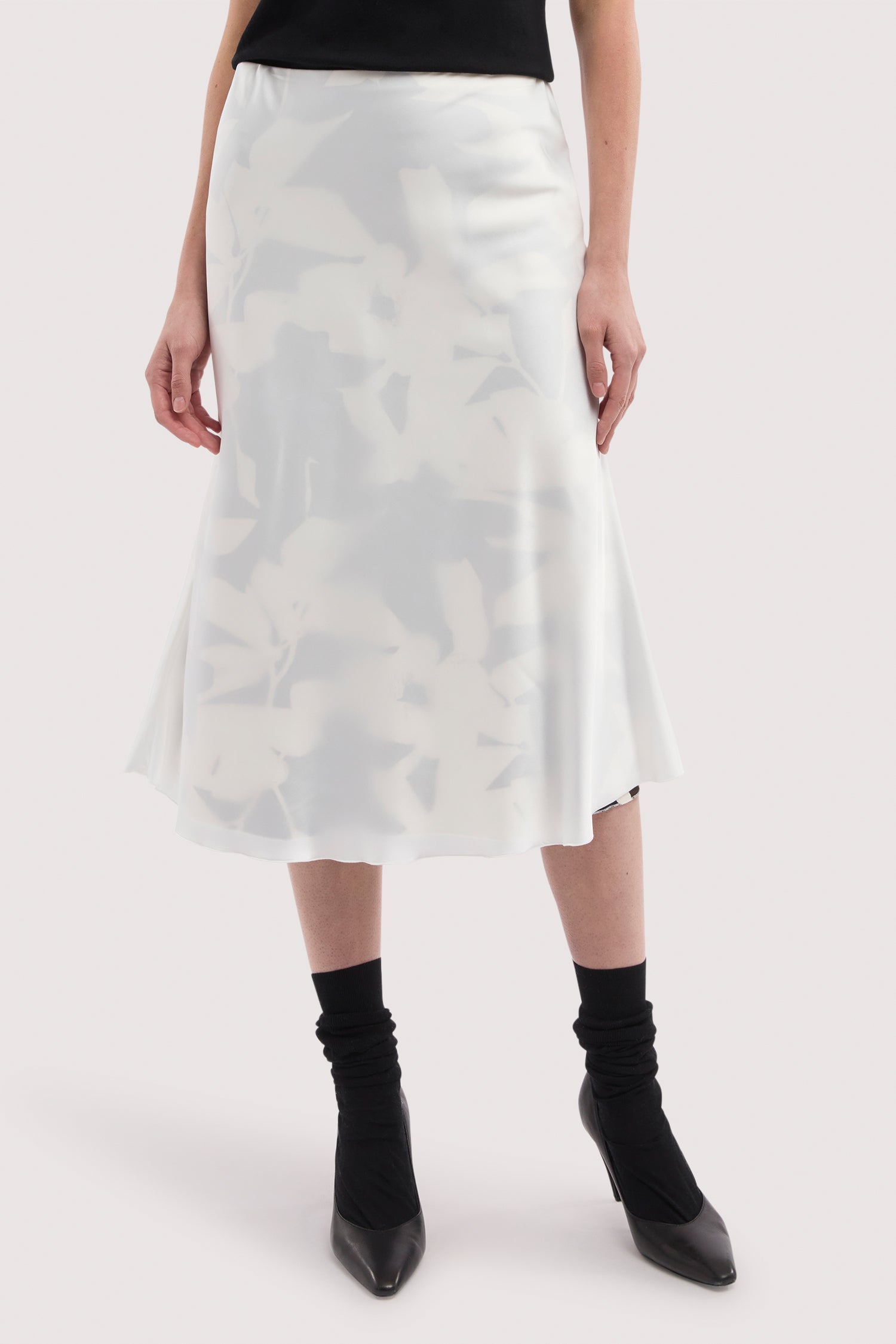 Gonna midi doppio tessuto con stampa 1|ead018cc8dd8204ff1924abfafcd1643493aaab56bb9cdd47e386f5b87ddff9a