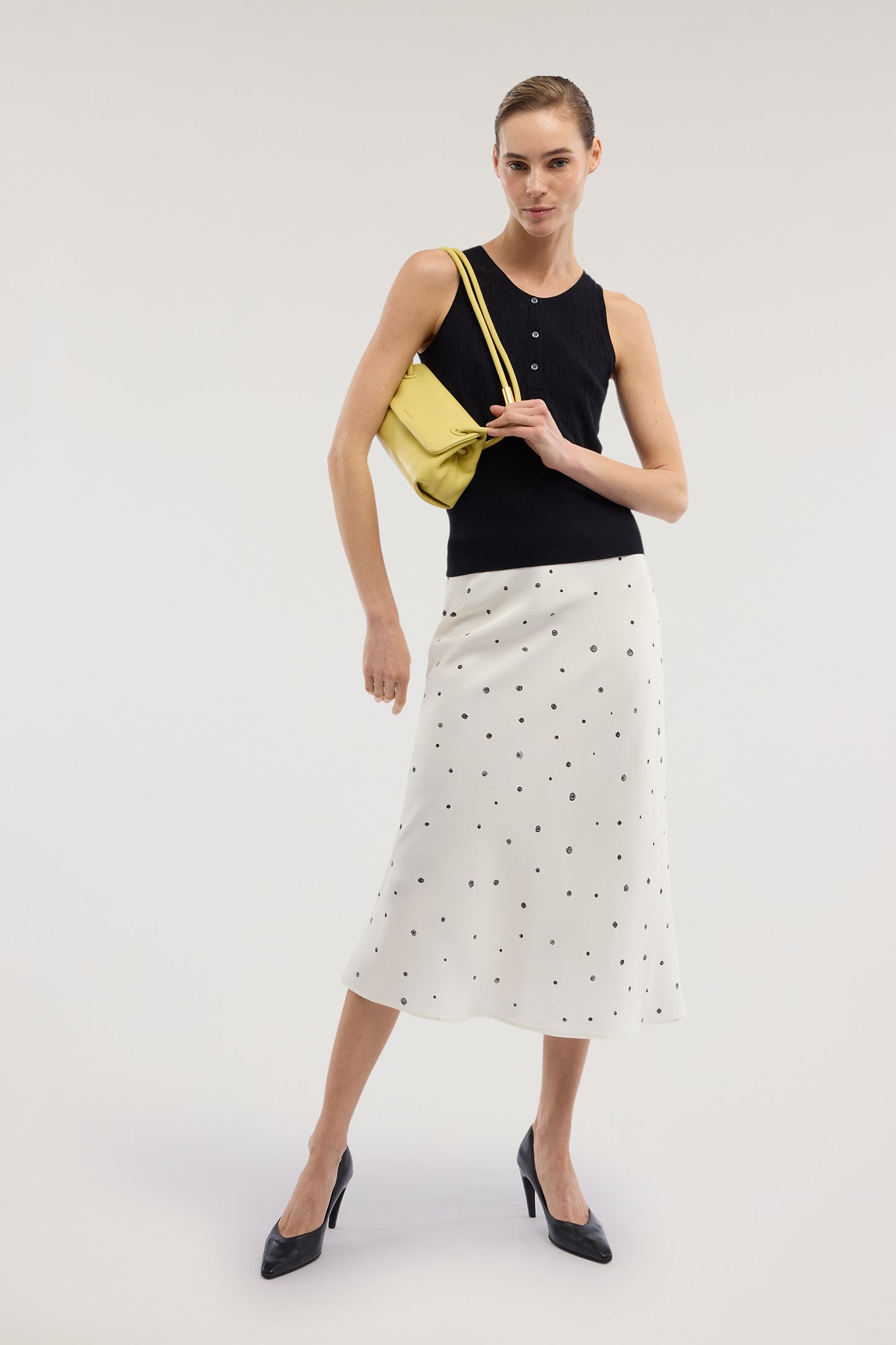 Gonna midi Gentle Pois con cintura in viscosa 4|c9dc96750582121a2c8fc9cbaf398f61c4c8d68ae0e3e8b65bdc5efffa0616d2