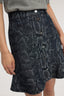 Gonna mini in jacquard con stampa pitone 3
