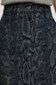Gonna mini in jacquard con stampa pitone 4