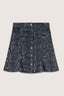 Gonna mini in jacquard con stampa pitone 5