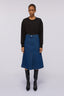 Gonna ad A midi in denim 2
