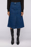 Gonna ad A midi in denim 1