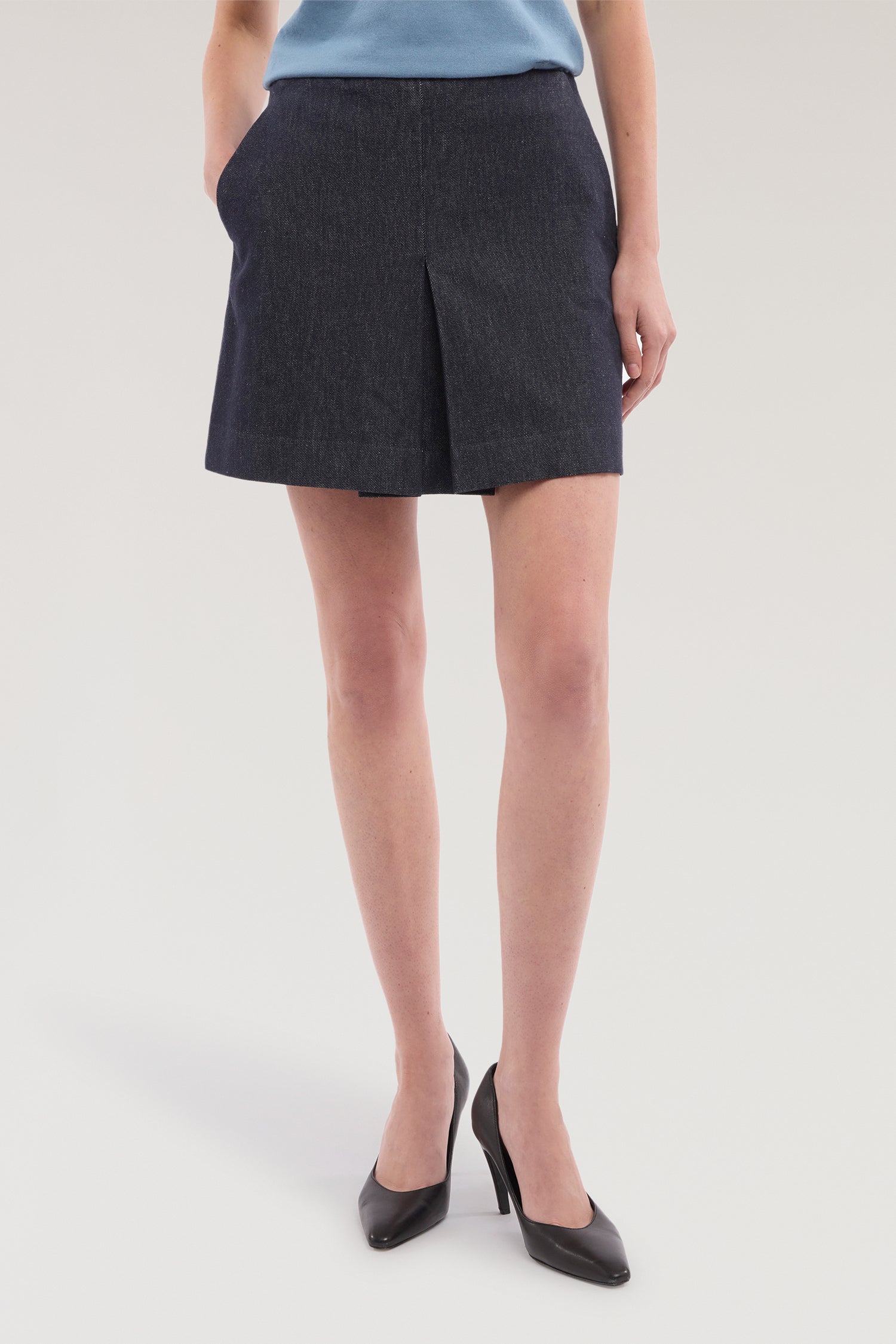 Minigonna in denim reattivo 1|d9c9eabecc000d30332df4e6fde9f4d21fd0e58ca9f088cf16e54209a459018f